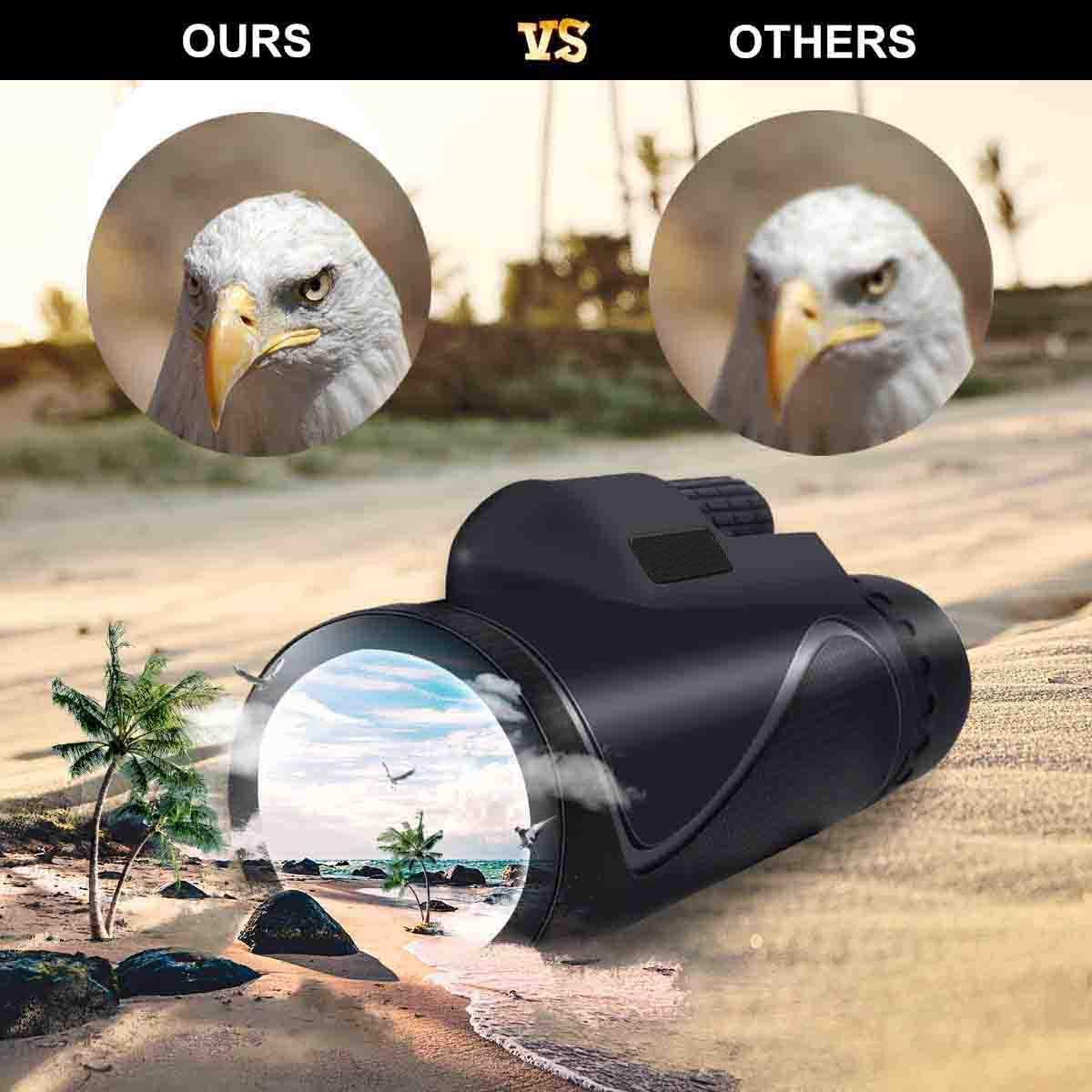 Monoculares Alta Potencia para Adultos, 40x60, compactos, Ideales para observación Aves, Acampada, Deportes al Aire Libre, Viajes, Turismo y observación Aves.