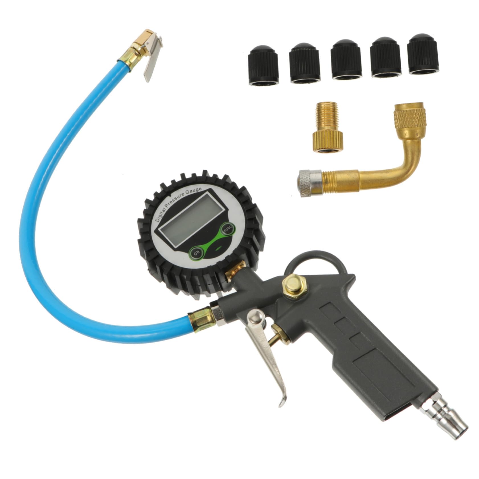 ERINGOGO Manomètre de Pression Pneu Digital avec Écran LCD Outil de Mesure Précis pour Voiture Accessoire Auto Pratique et Facile Dutilisation