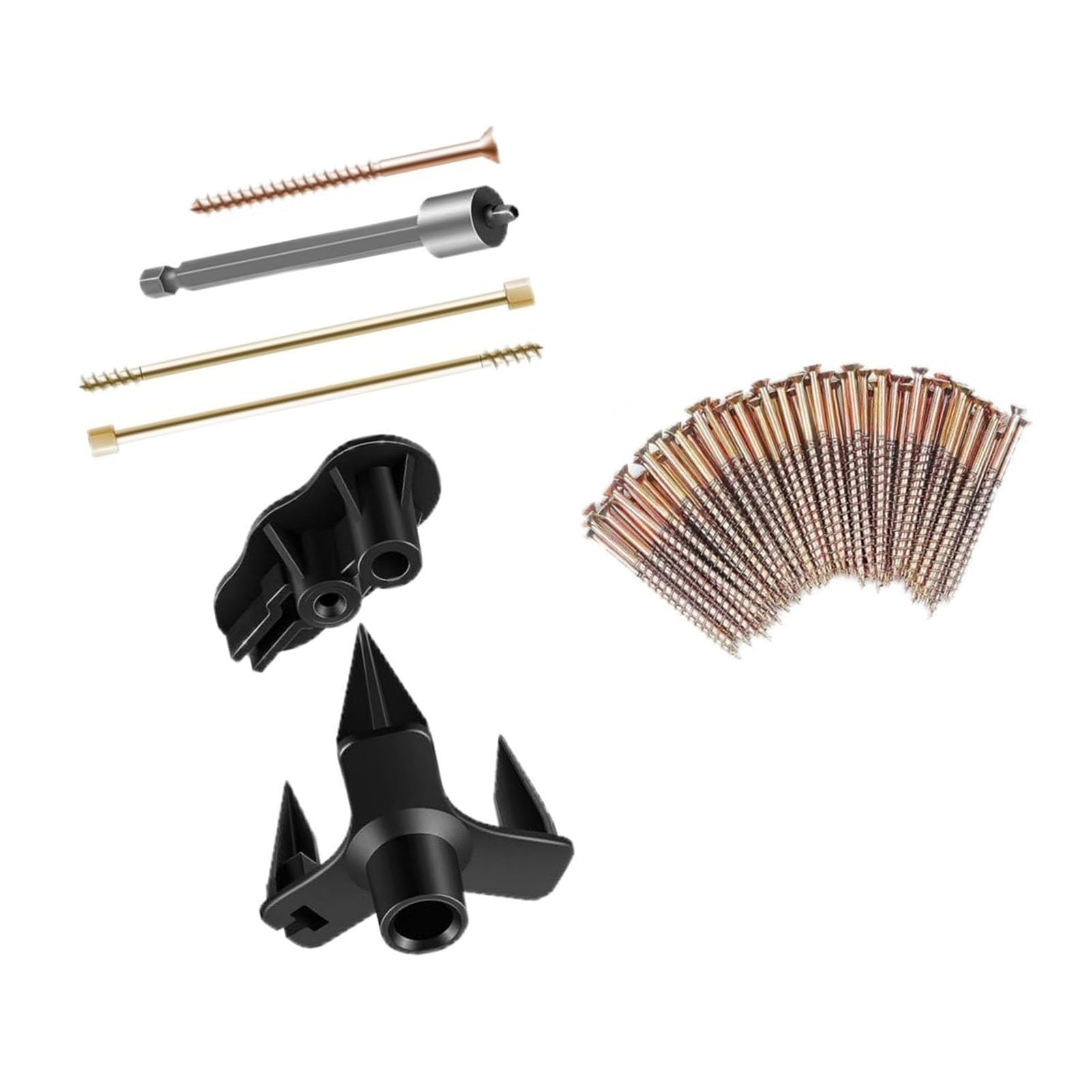 Kit No Squeak No More, Kit de Reparación de Pisos que Deja de Moverse con 50 Tornillos para Pisos de Madera