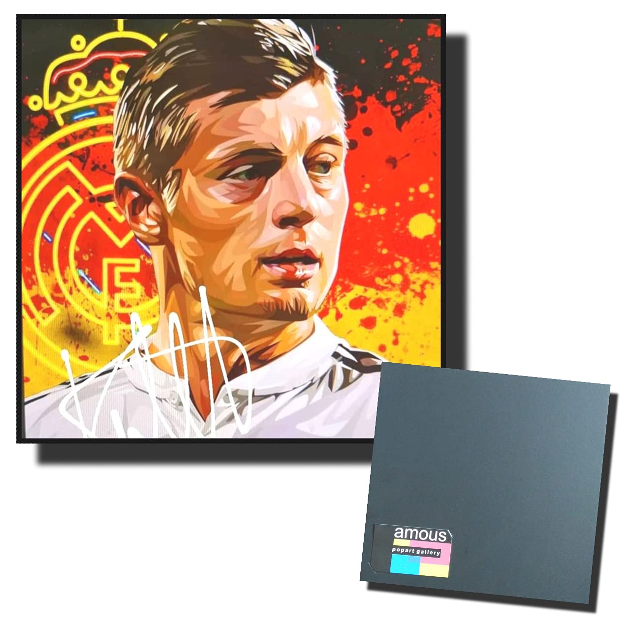 유명한 POPART 갤러리 토니 크로스 레알 마드리드 해외 축구 그래픽 아트 패널 나무 벽 장식 포스터-Freehip.co.kr