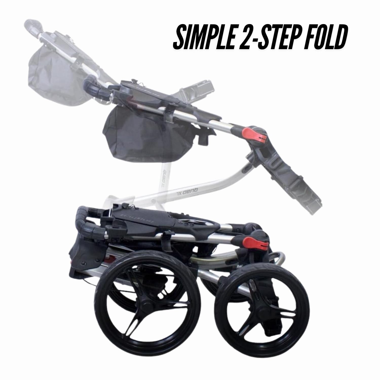 Amazon | Bag Boy Disc Golf Quad Cart、XL、ブラック/レッド | Bag