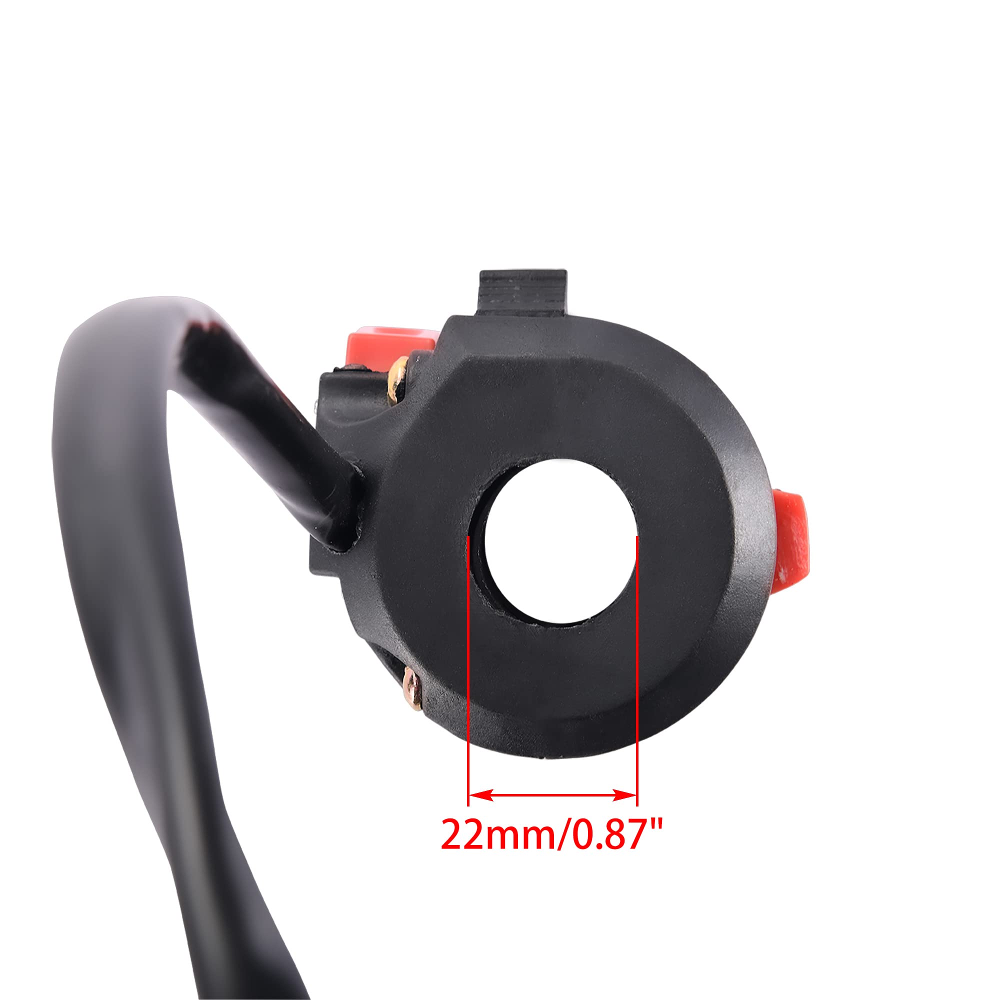 WOOSTAR Kit Interruttore Accensione E Avviamento Per Scooter 50-125cc E ATV 4 Ruote – 8 Fili, 3 Funzioni