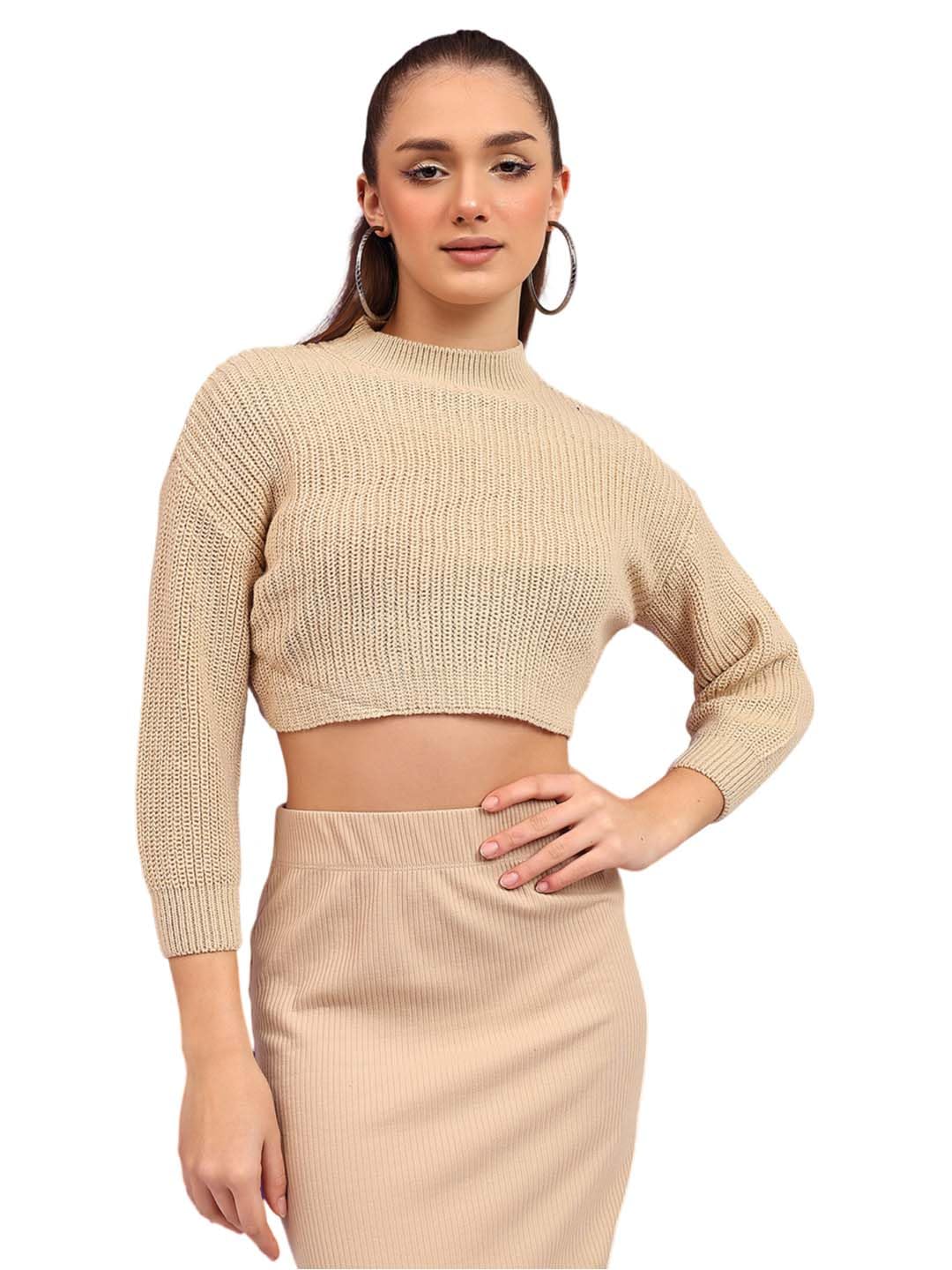 kotty Womens Cotton Blend Turtle Neck Modern Sweater-picture-24