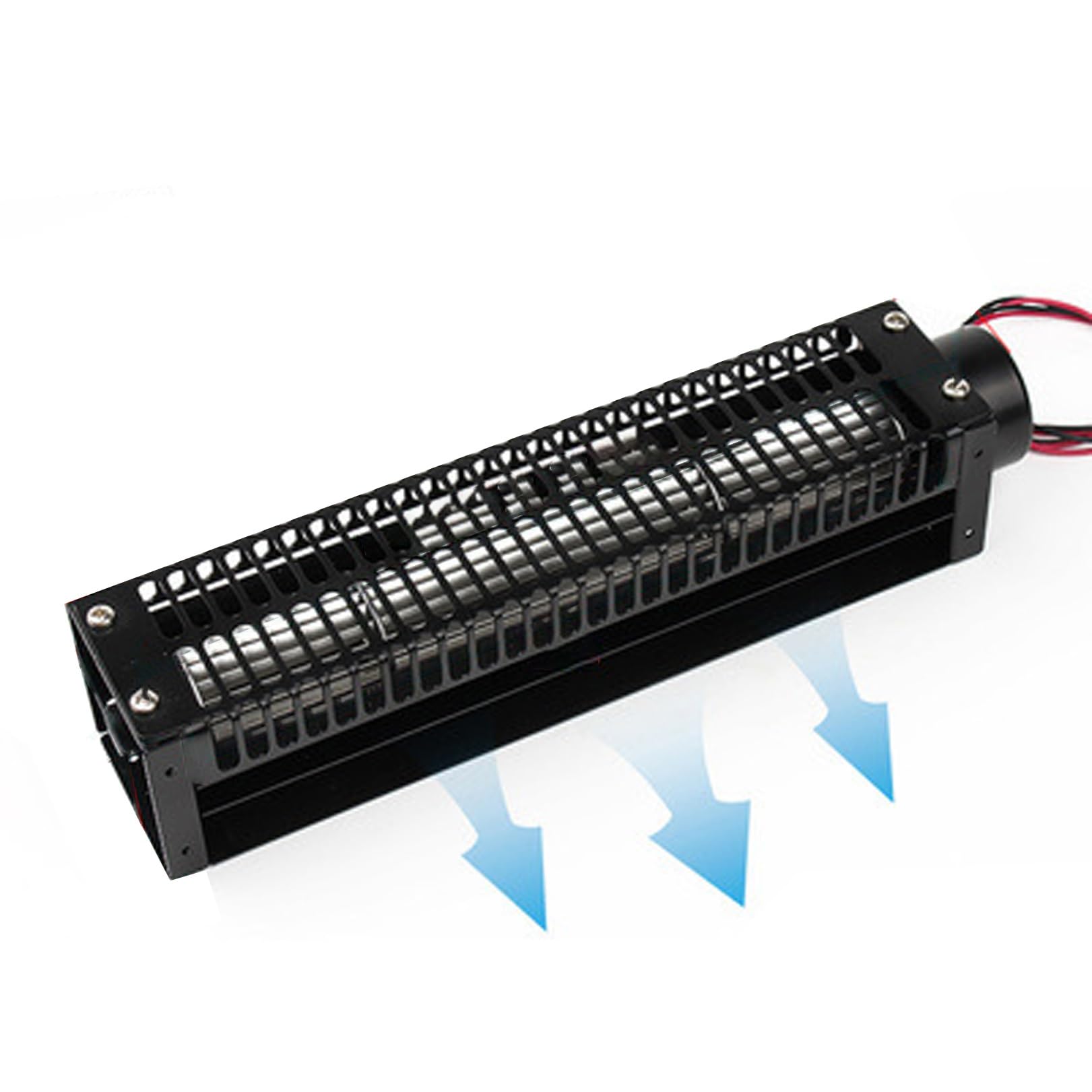 Ventilatore Tangenziale Piccolo Ventilatore Nero | Realizzato in acciaio al carbonio, protezione dal surriscaldamento, silenzioso, adatto a vari luoghi stretti(50190,24V)