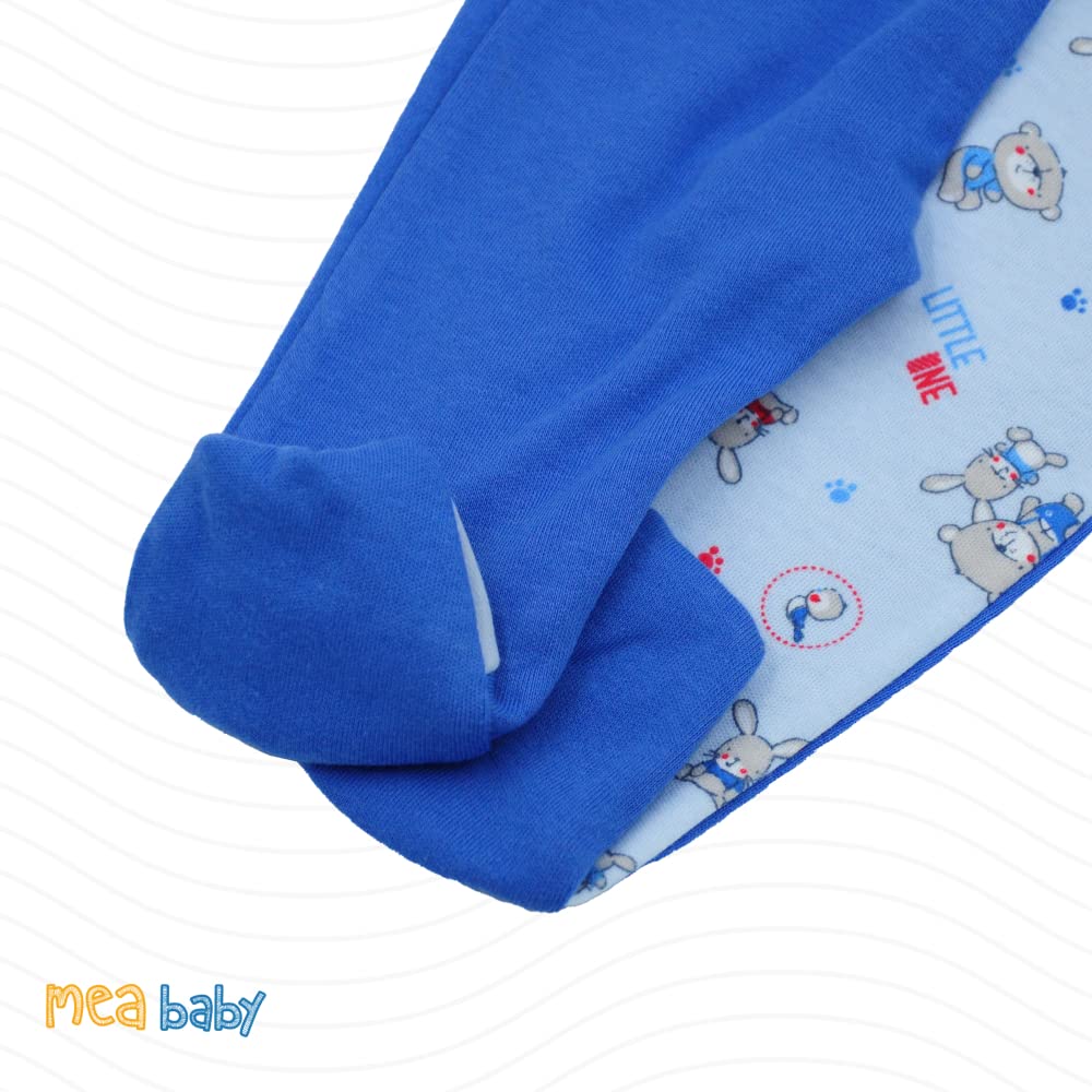 MEA BABY Pantalon bébé Unisexe avec Pieds, Lot de 5, pour Filles et garçons (Parent)