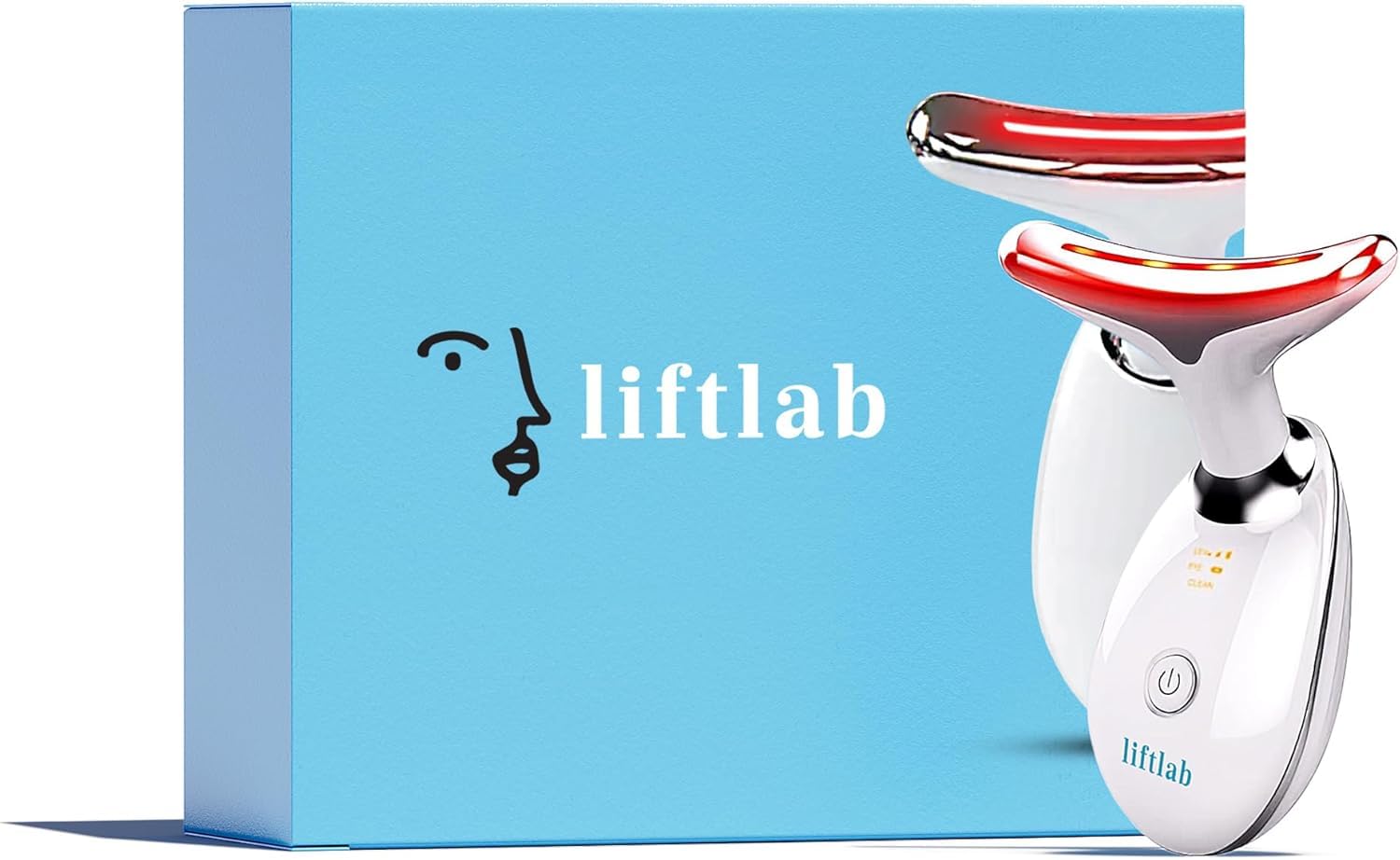 Sponsored Ad - Red Light Therapy Face & Neck Massager – LiftLab 3-in-1 LED Sculptor with Blue & Green Modes – Jawline & Double Chin Tightening, Wrinkle & Spot Care -Improved Battery