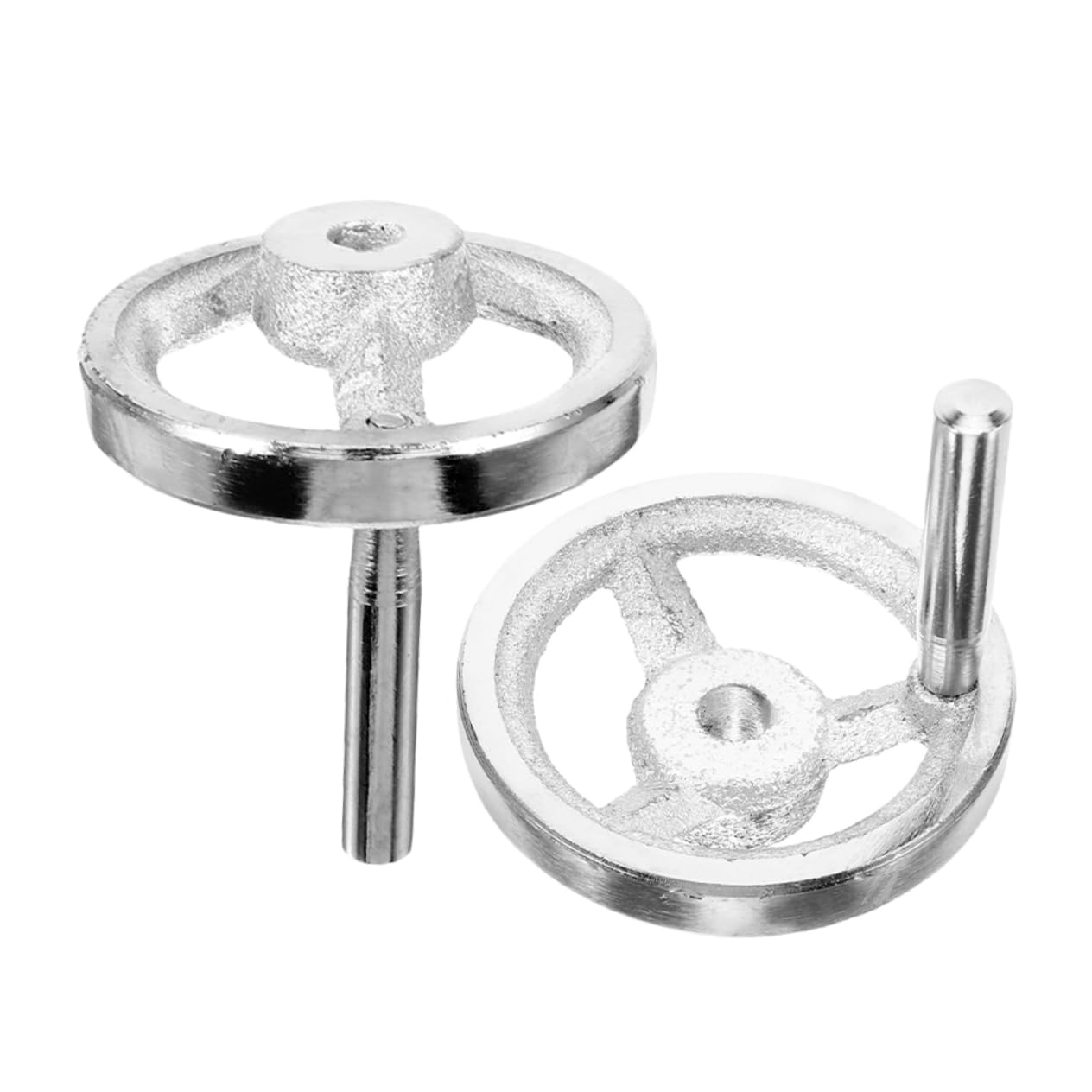 MUCKLILY Handwheel for Lathe and Milling Machine Chrome Plated Carbon Steel Replacement Wheel