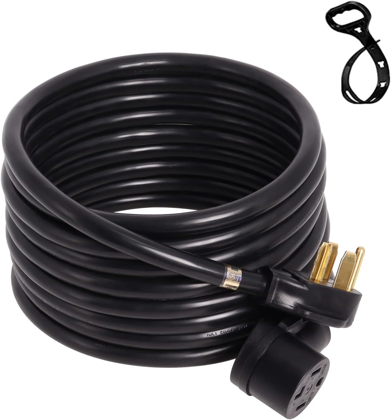 25 Feet 4 Prong Dryer Extension Cord,30 Amp NEMA 1430P to 1430R for