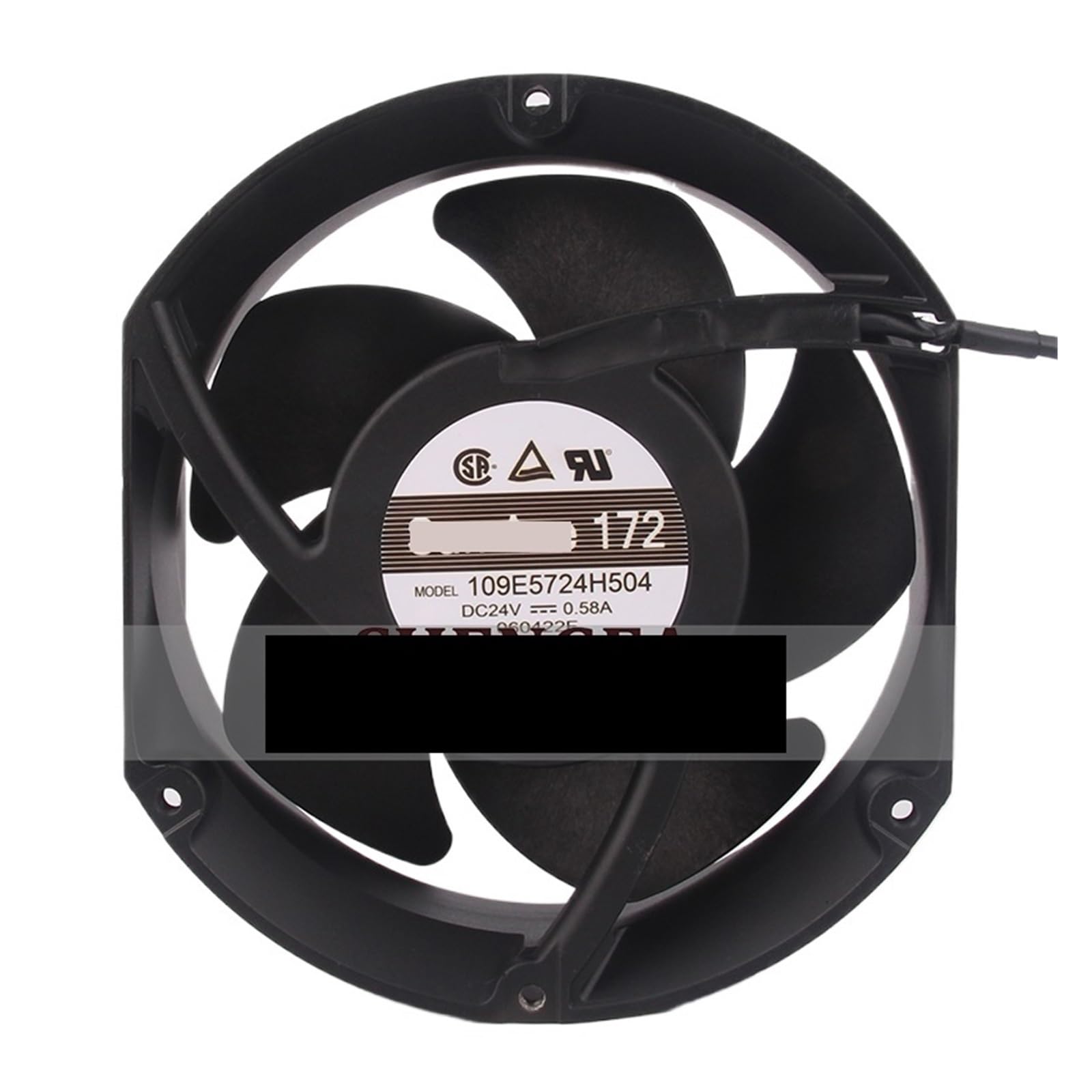 YMUGUEGH 109E5724H504 Cooling Fan DC24V 0.58A 172x150x51mm 17CM 17251