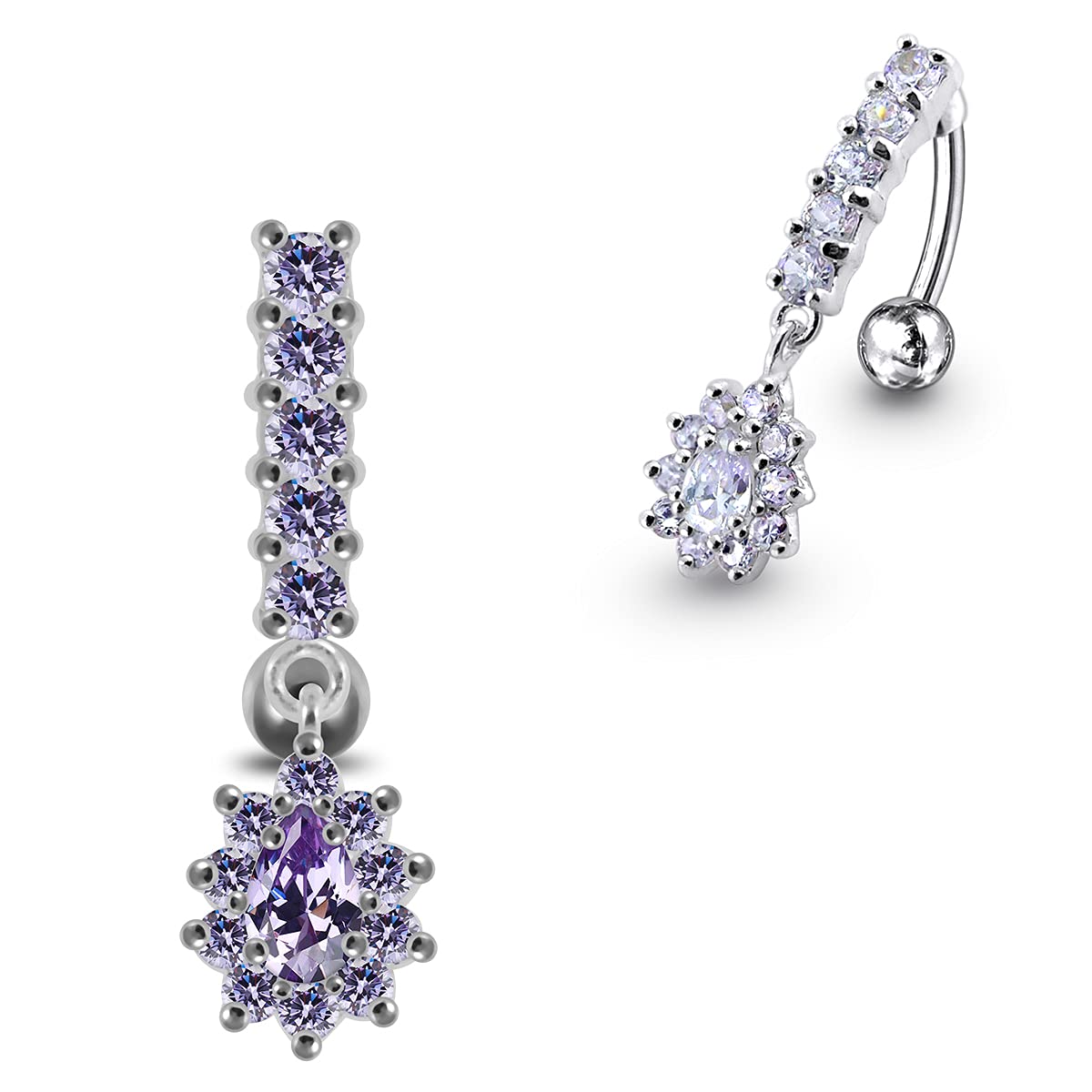 Monster PiercingMujer plata de ley 925 plata de ley