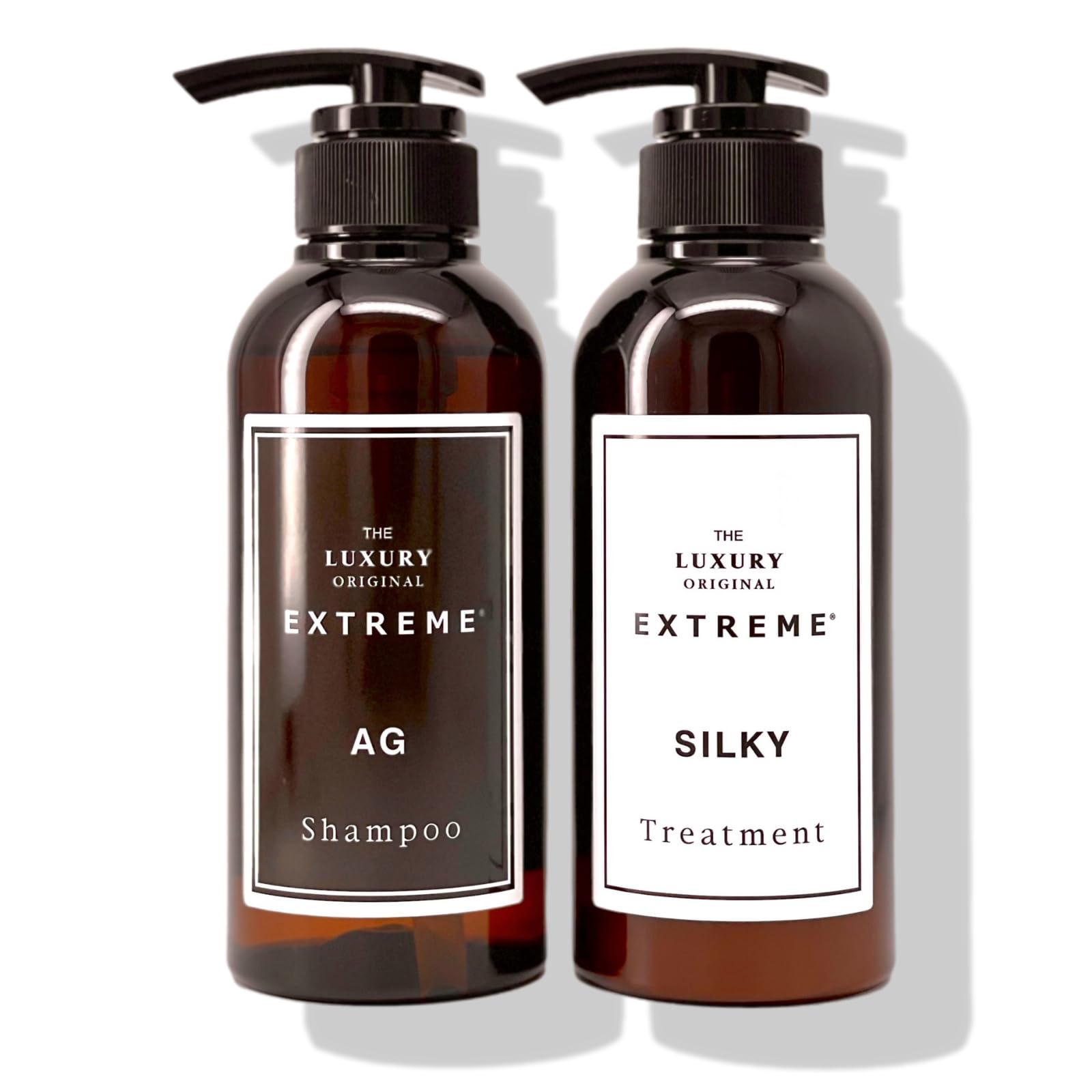The Luxury Original Extreme Shampoo AG + Extreme Treatment Silky Organic Salon Exclusive Argan Oil Formula, Hair Care Set, 10.1 oz (300 ml) / 10.2 oz (290 g)