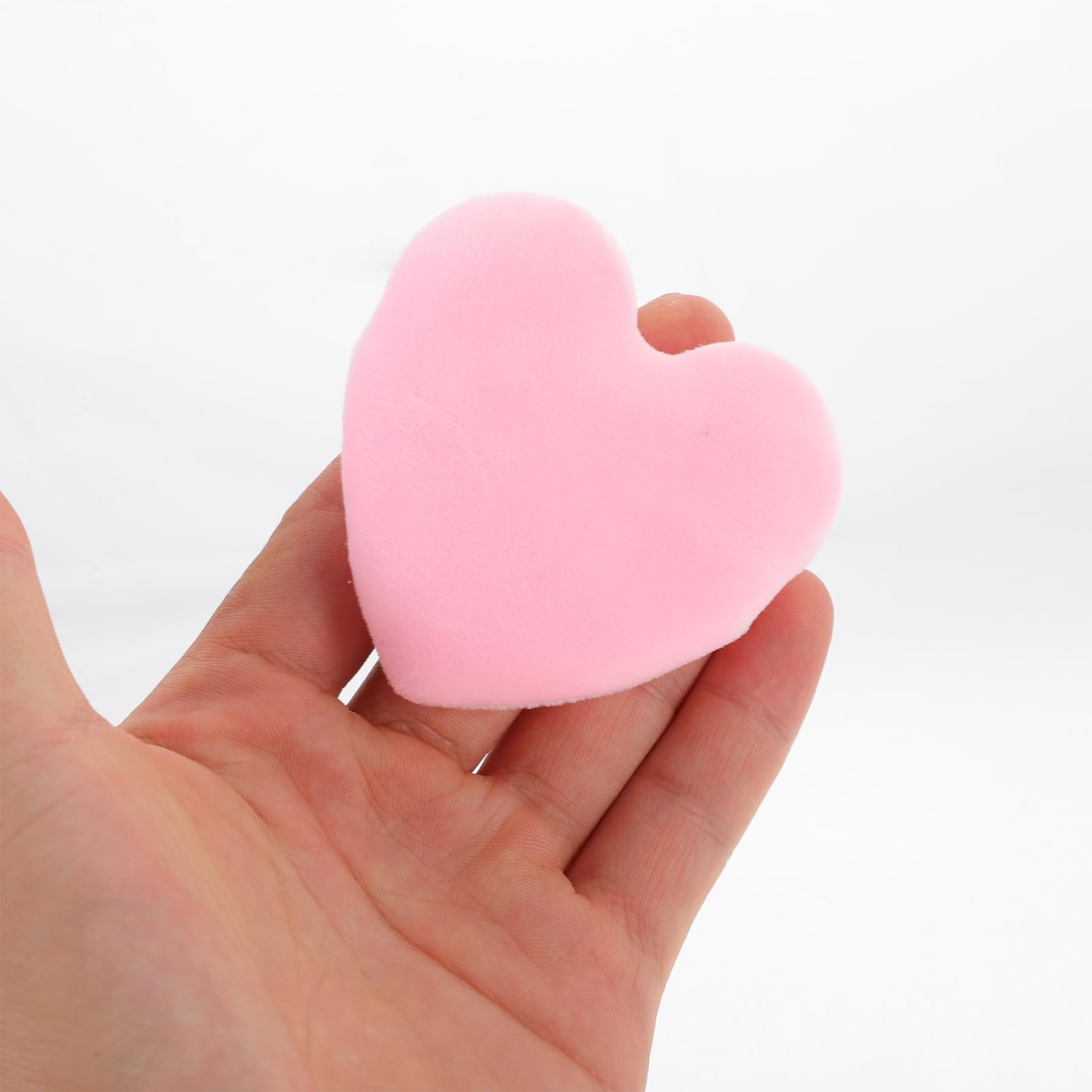 LIFKOME 6Pcs Heart Shape Powder Fluffy Beauty for Loose Powder Comfortable Safe for Skin for Foundation and Concealer Application