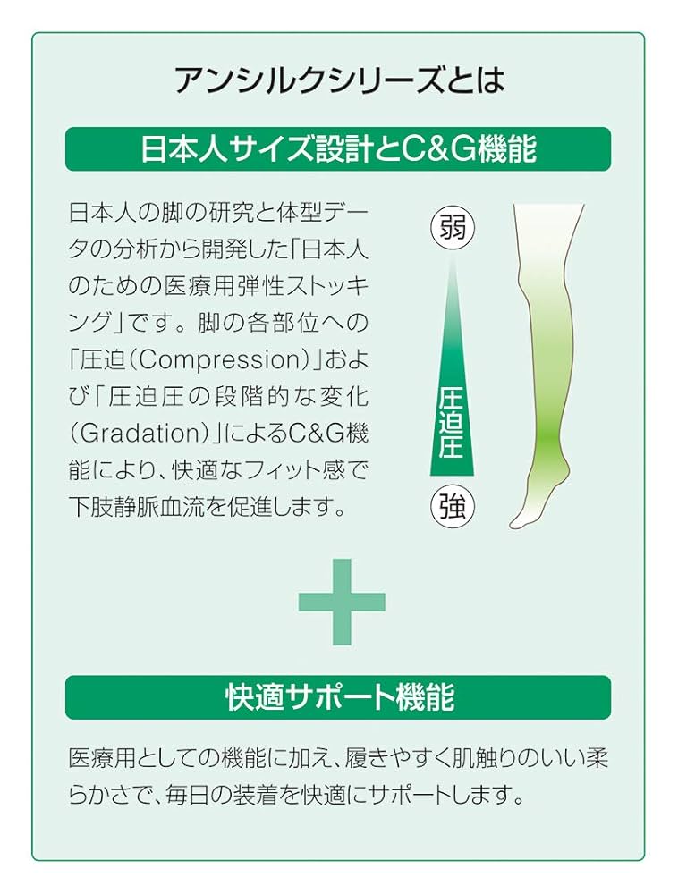 Amazon.co.jp: アルケア アンシルク・3 ハイソックス つま先なし