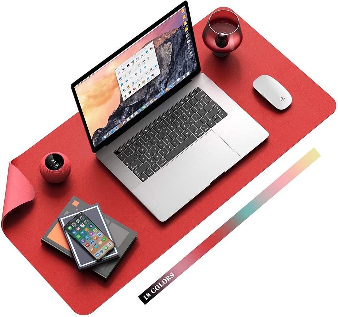 Dhvsam Desk Pad Mouse Pad, Large Gaming Mouse Pad, PU Leather Office Desk Pad, Desk Keyboard Pad, Nonslip Desk Pad, Desk Cover Pad Protector Laptop Desk Blotter Writing Mat for Office/Home/Table/Gaming (Wine Red, 80 X 40 Cm) (B09JNQTGFK) Amazon Price History, Amazon Price Tracker