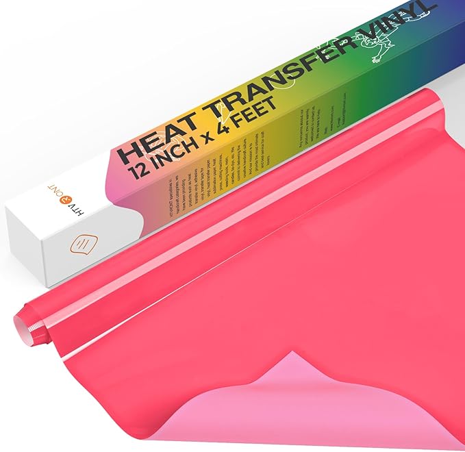 Termofijadora Mini HTVRONT para Camisetas y Gorras + Vinilo Transfer Neon Rosa miniatura 5