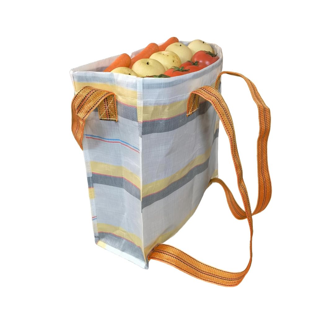 Linlina Multifunctional Grocery Backpack - 4-Way Carry (Shoulder/Crossbody/Backpack/handheld), Reusable Shopping Tote Bag with Drawstring Closure &