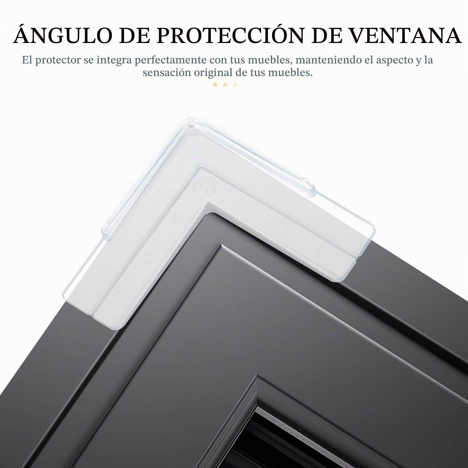 HOMSFOU 12 piezas de esquina de protección de la ventana protección de la esquina del escritorio protección para niños escritorio estudio niño aluminio mesa white PVC