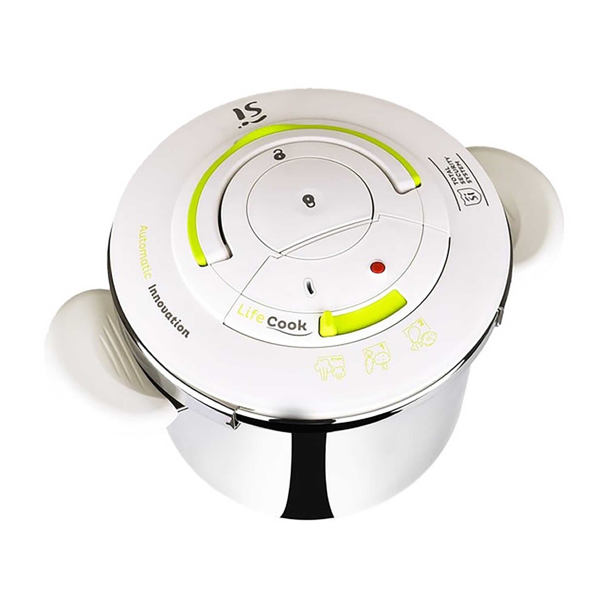Olla a presion 22 cm 6,5 L LIFECOOK acero inoxidable