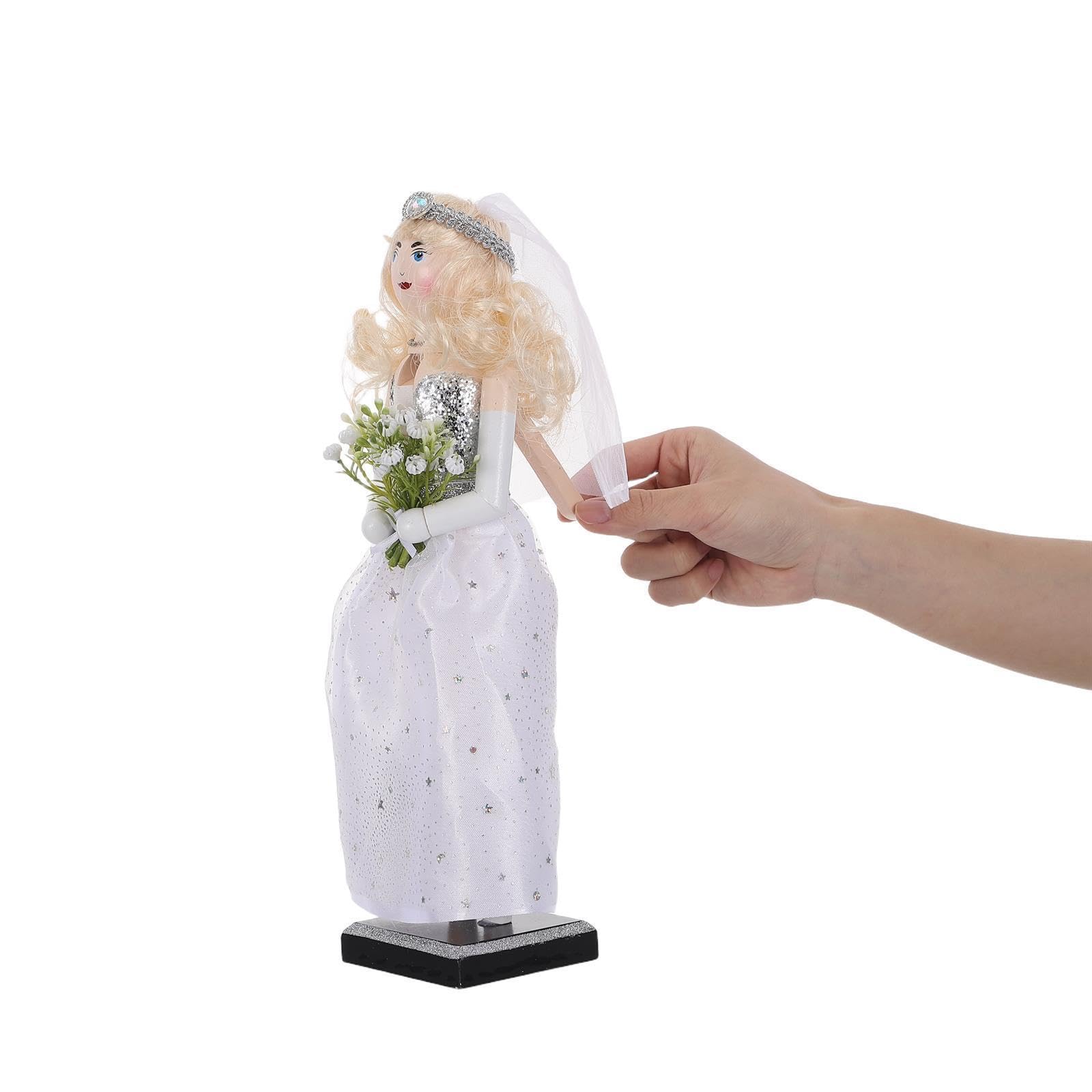 Sewroro Figura Cascanueces Soldado de Madera Clara para Bodas Festivas