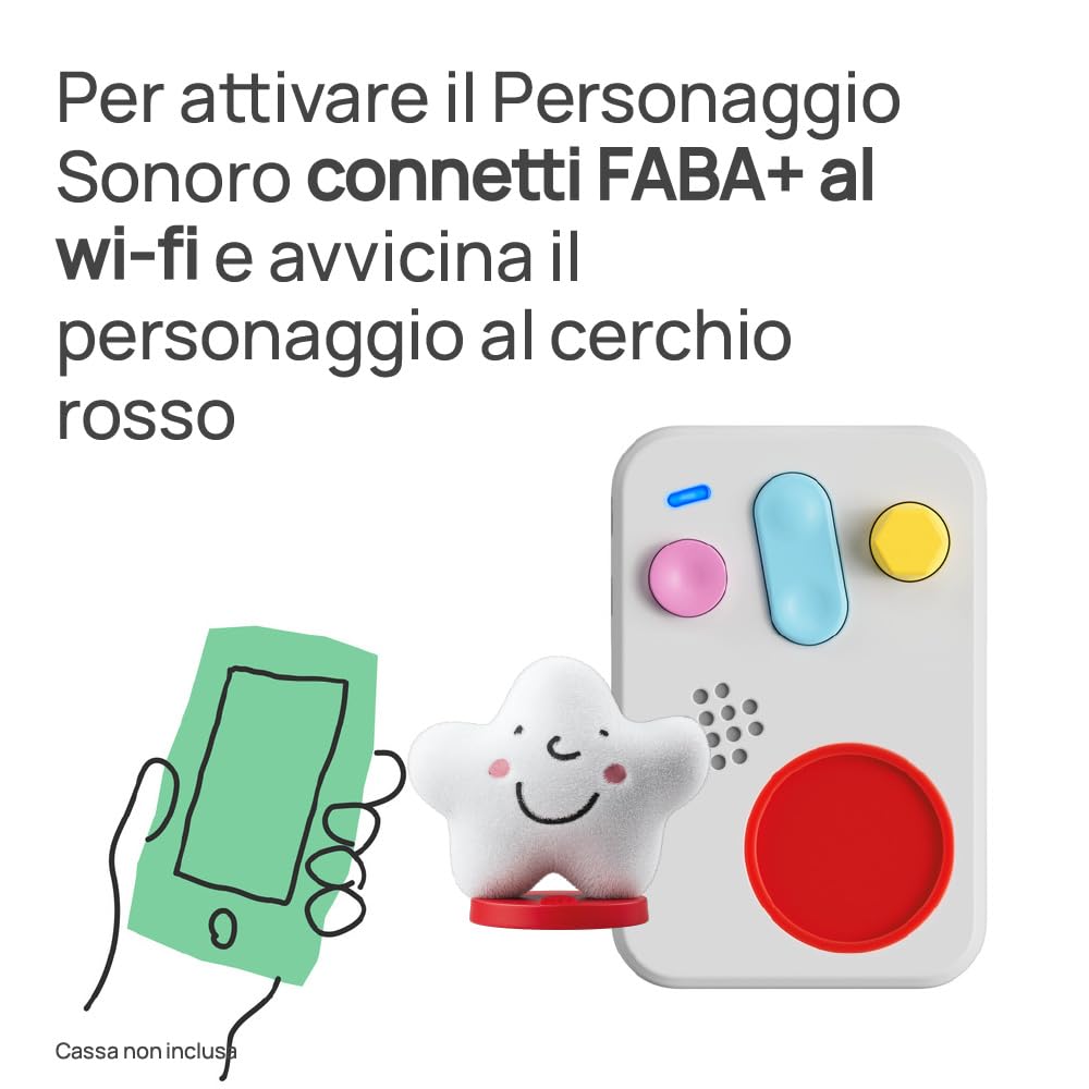 FABA Personaggio Sonoro – Le storie della nuvola Olga – Storie e fiabe sonore per bambini e bambine 3-5 anni - Ascoltabile Raccontastorie, gioco educativo versione italiana