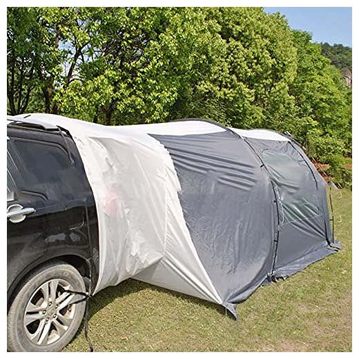 Bil Bakre TäLt,BilkåPtäLt HopfäLlbart Bakre FöRläNgning,BagagerumstäLt Klar Syn Stabil BiltäLt Solskydd Dubbel DöRr BiltäLt Camping