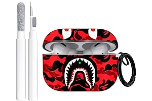 BAPE Airpod Pro 2 Case 2022 Shark Mouth Camo Style Pattern Protective Case