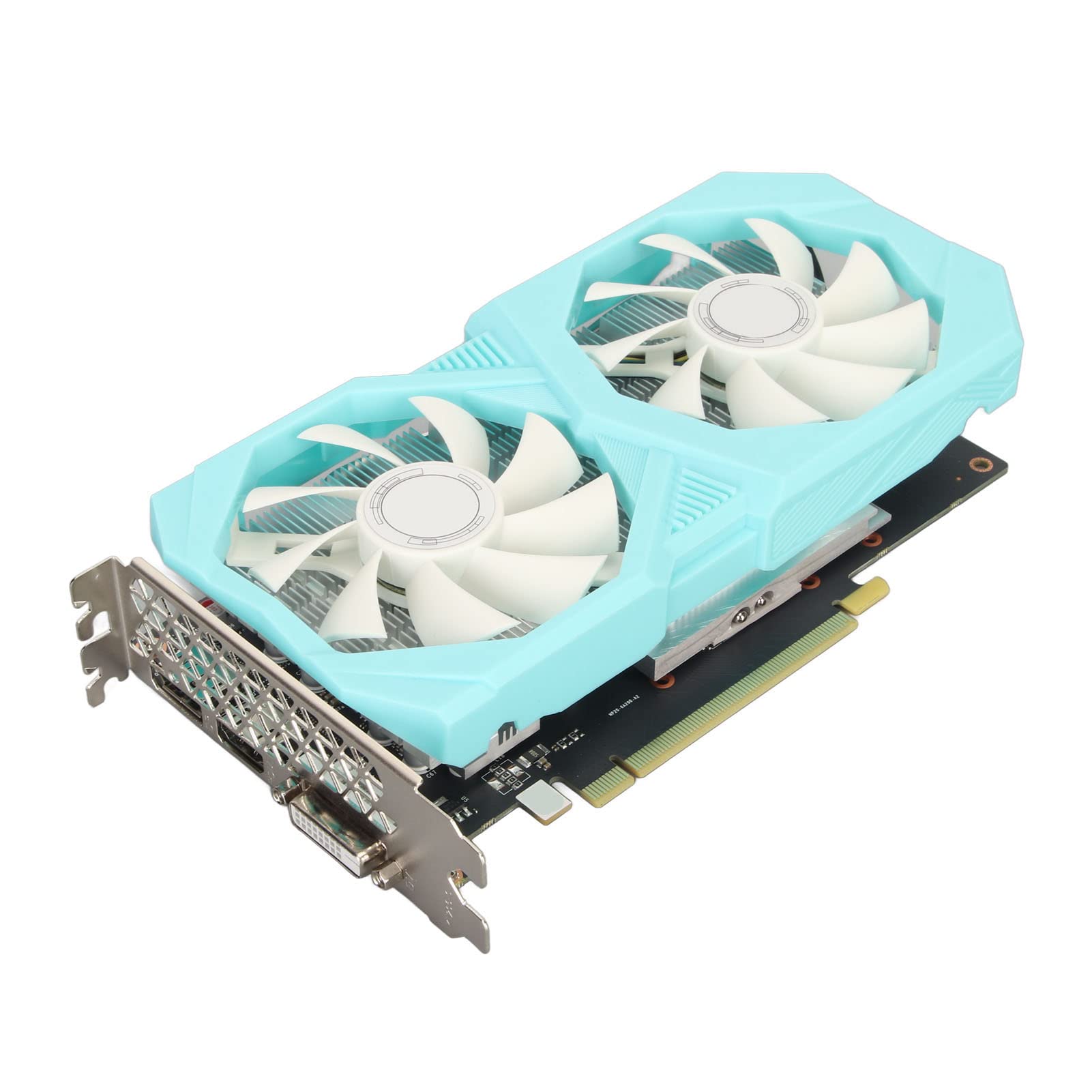 Carte Graphique Bureau 6 Go GDDR6 192 bits PCIe 3.0 avec Ventilateurs Doubles pour Gaming et Multimédia