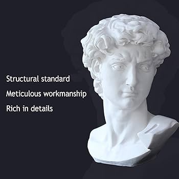 堀石膏　ダビデ像　破損品　石膏像 Amazon.co.jp: 石膏像 N－007 ダビデ全身像 H．64cm