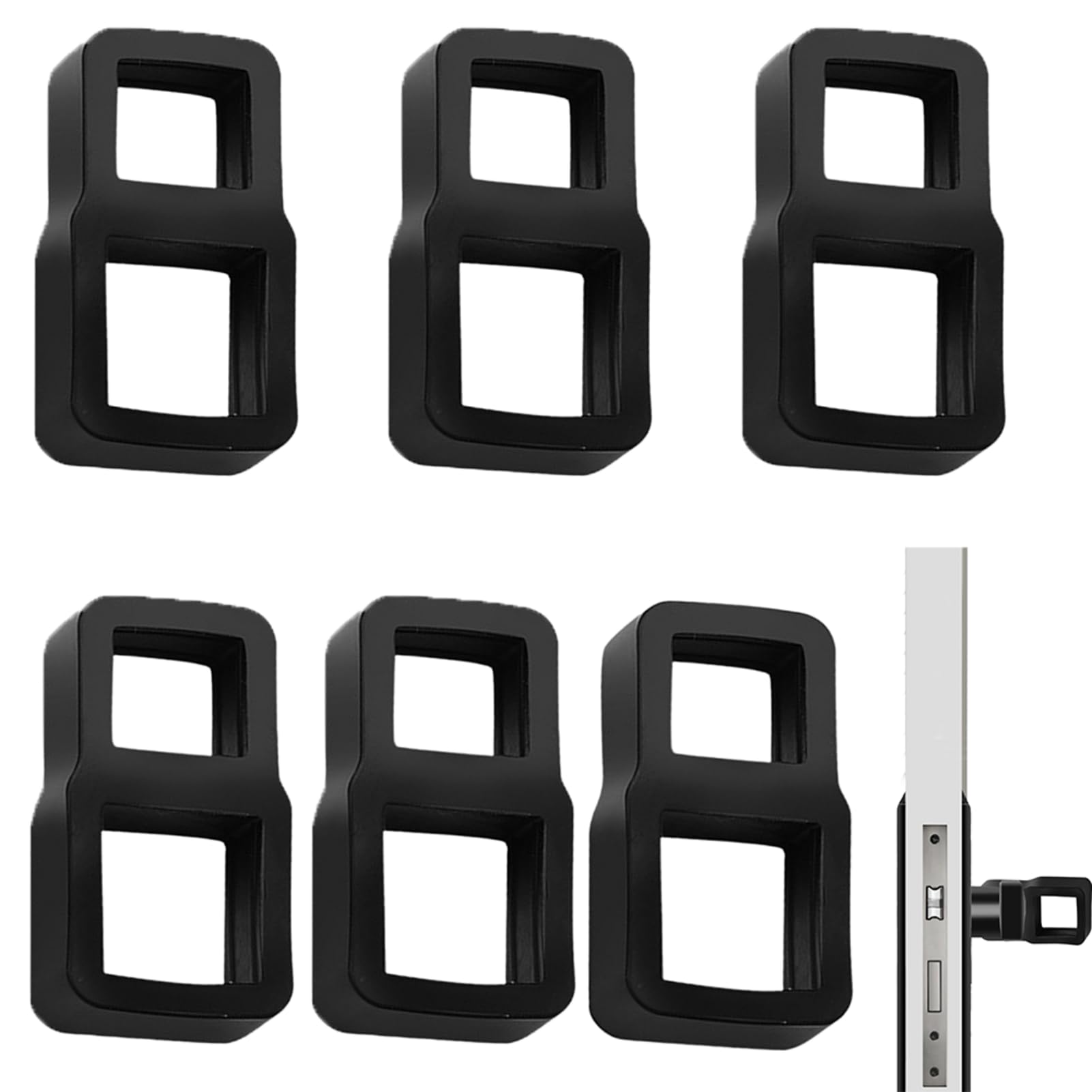 6 Protezioni Per Maniglie Porte In Schiuma EVA - Antiumido E Antiscivolo - Foto 3