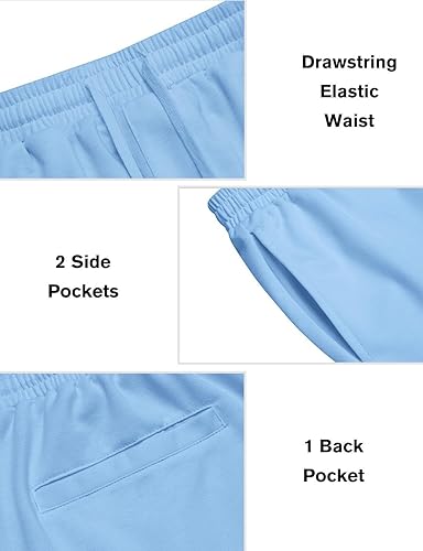 Vista 6 de COOFANDY Conjunto deportivo de 2 piezas con capucha para hombre, manga corta, casual, deportivo, con capucha y pantalones cortos