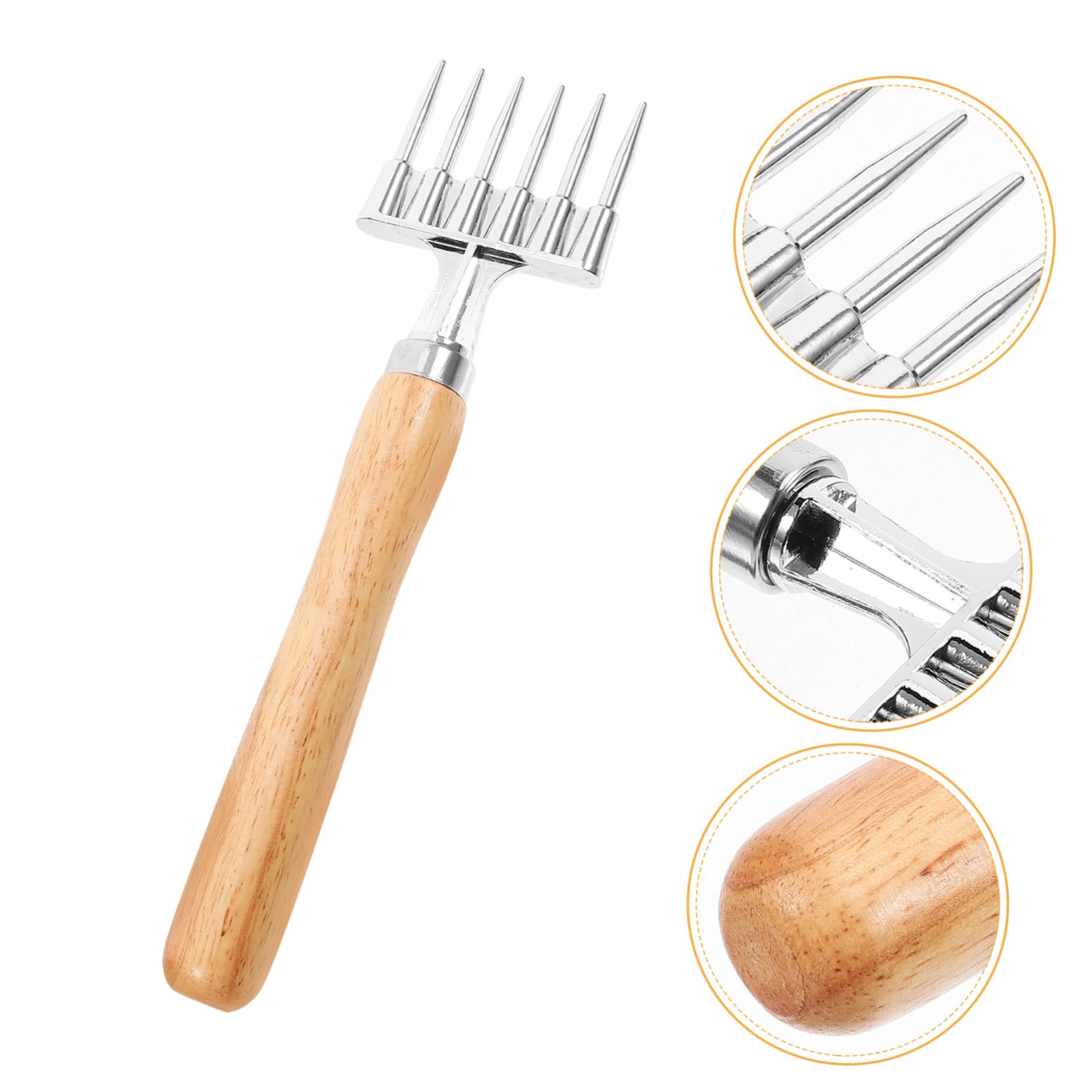 SHOWERORO 5piezas Trituradora De Hielo De Aleación De Aluminio Con Mango De Madera Herramienta Portátil Para Romper Hielo y Preparar Cócteles Casa Bar