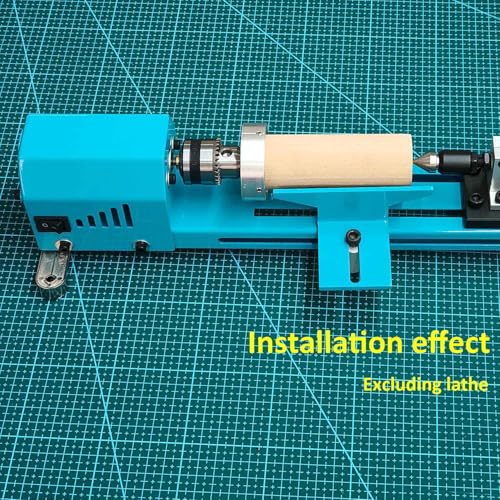 Image of Mini Lathe Extended Thick And Wide Holder Easy To Work With Long Pieces Of Wood Thicker Steel Plate Sturdy And Durable