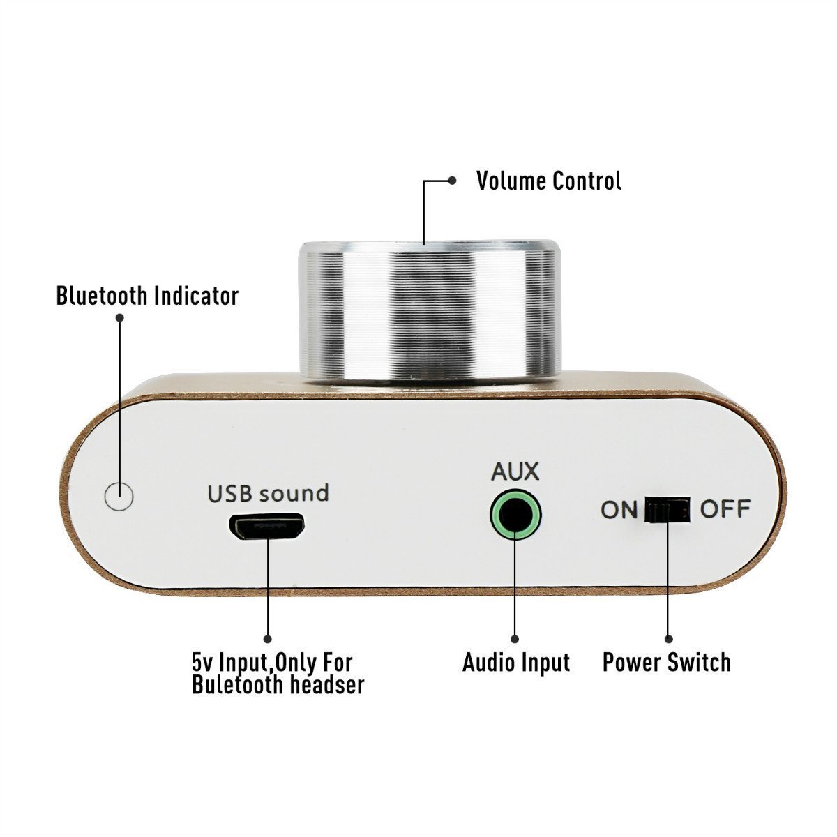 DollaTek TPA3110 30W * 2 Deux canaux Mini Audio stéréo sans Fil Bluetooth Amplificateur de Signal numérique Alimentation AMP pour Les Tablet PC Smartphone Portables ect - d'or