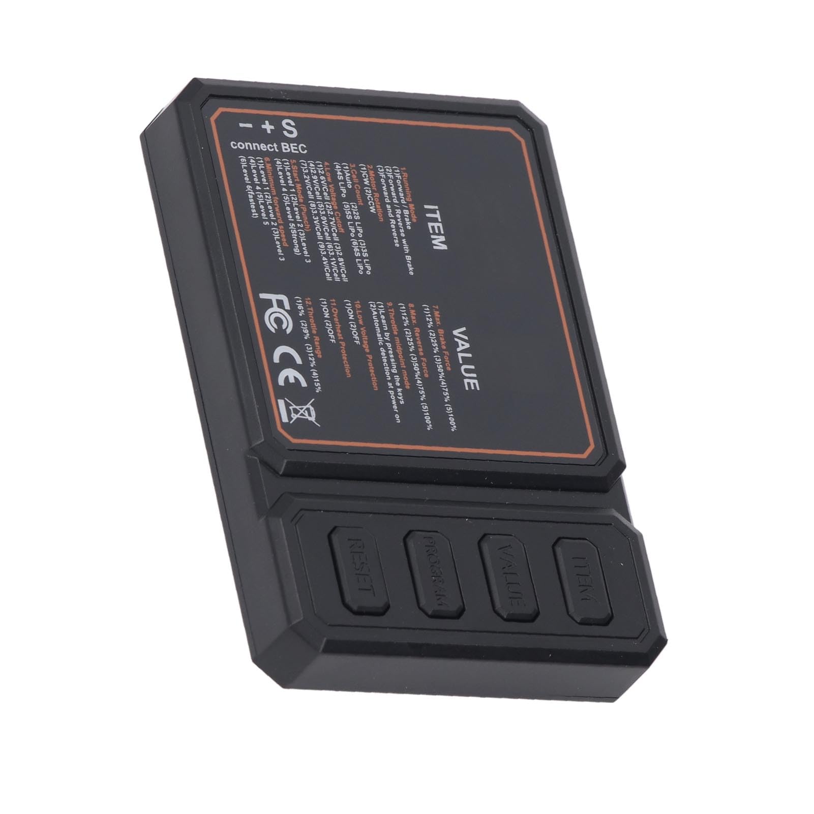 RC Brushless ESC Programming Card User Friendly Convenient Operation Enhanced Control for Axial SCX10 MST CFX EX86100 RC Boats Plastic Durable Accessory