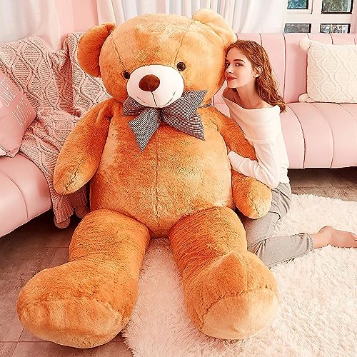 Image of Giant 5 Feet Brown Teddy - Soft Plush Toy Gift for Wife, Girlfriend, Husband & Birthday Surprise (5 Feet, Brown)