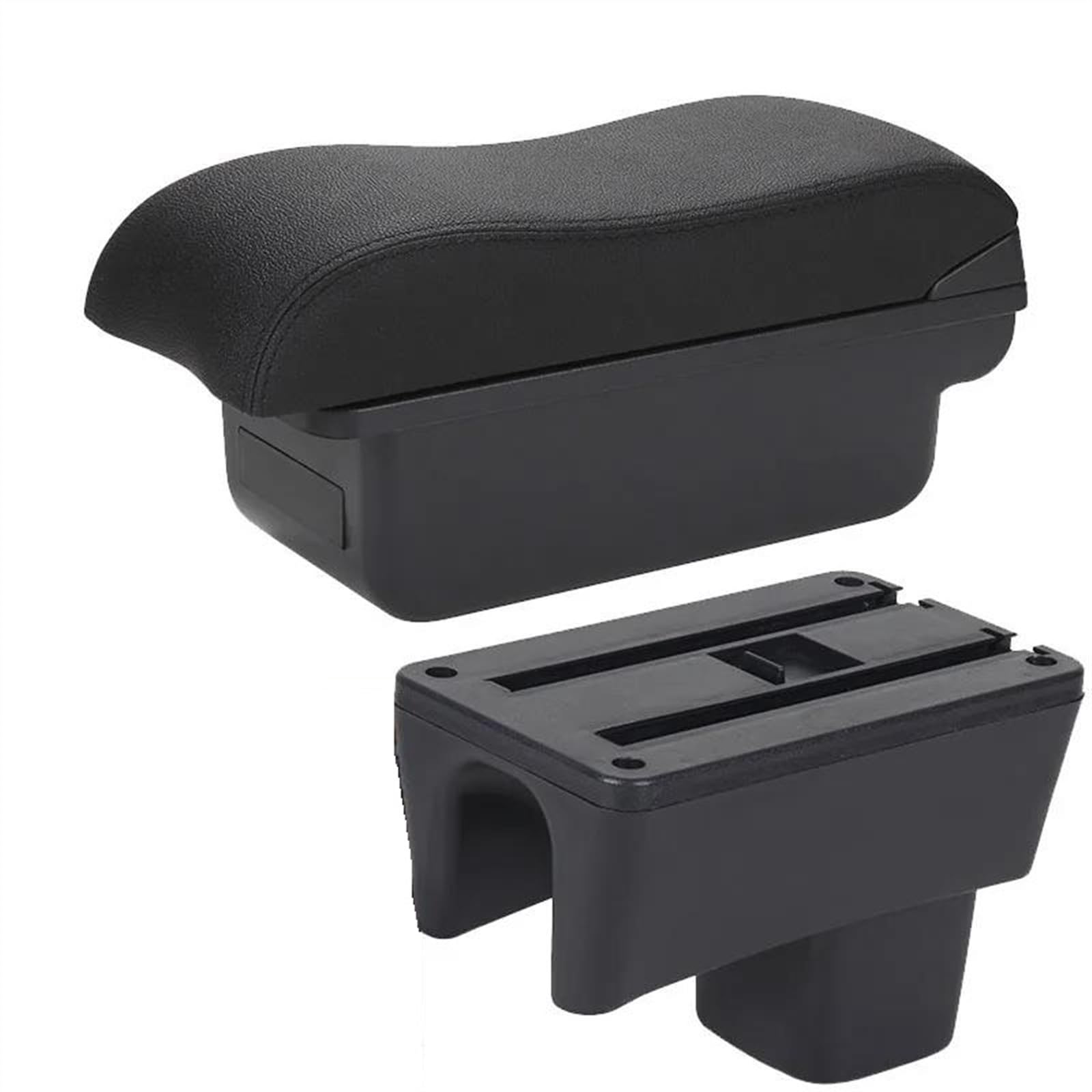 Car Armrest Special Box Storage Modification Parts For Swift 2005-2023(C2 Black line NO USB)