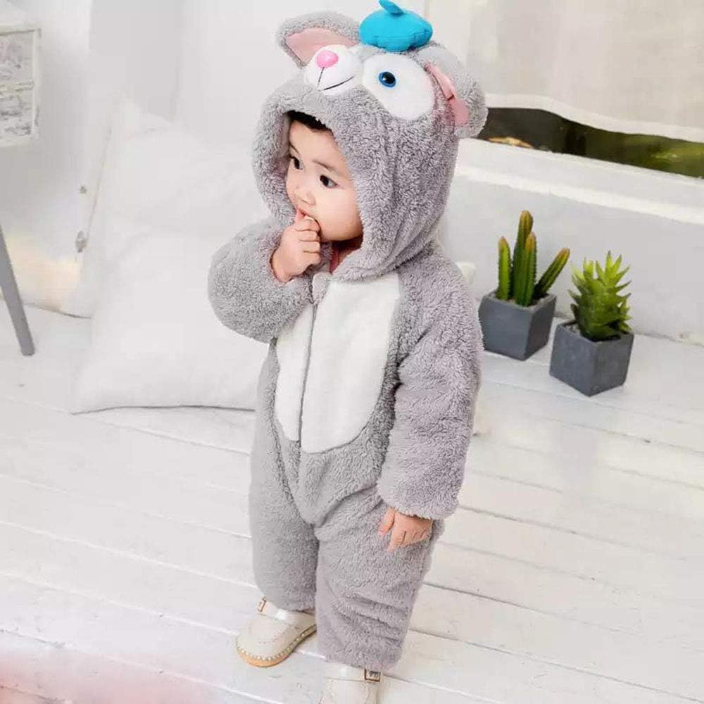 [HOOMAI] (ホーマイ) ハロウィン コスプレ衣装 着ぐるみ 赤ちゃん くま もこもこ フード付き 耳付き 尻尾 防寒着 厚手