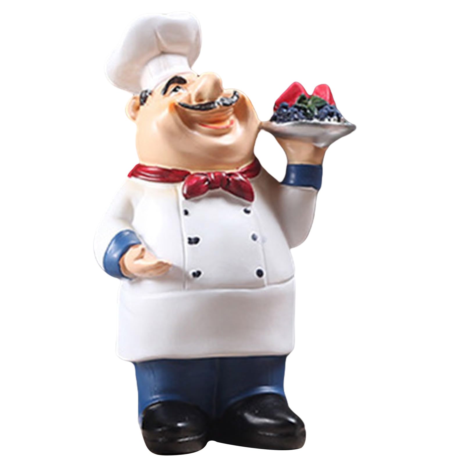 Tsophreniq Lifeliked Cook Figurine Ornament Decorative Resin Statue for Adding Character to Your Kitchen Space Cook Figurine