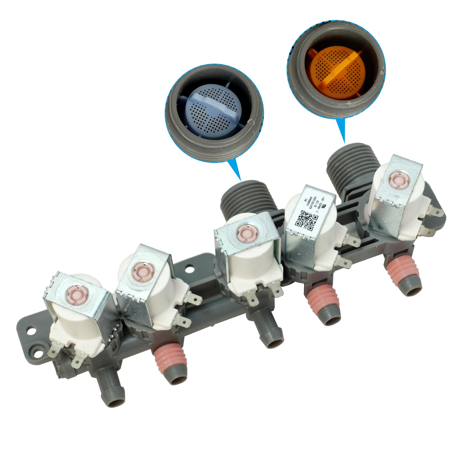 Amazon.com: AJU73213301 AJU75152601 5221EA1008F Washer Water Inlet