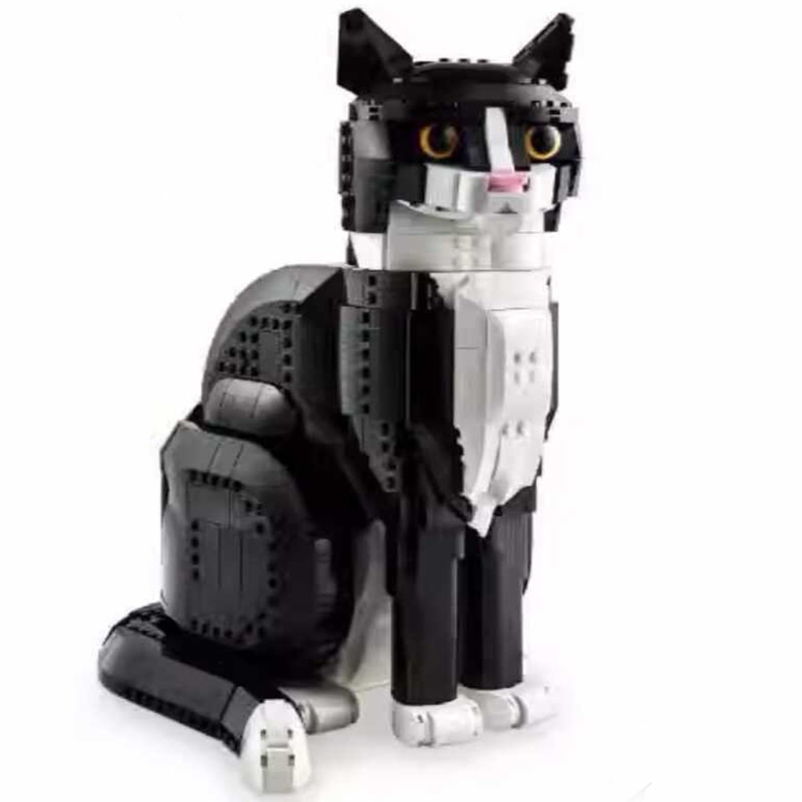 Katze Mikro Bausteine Set Tier Modell Mini Baukl?TZE Konstruktionsspielzeug Geschenk für Erwachsene und Kinder B