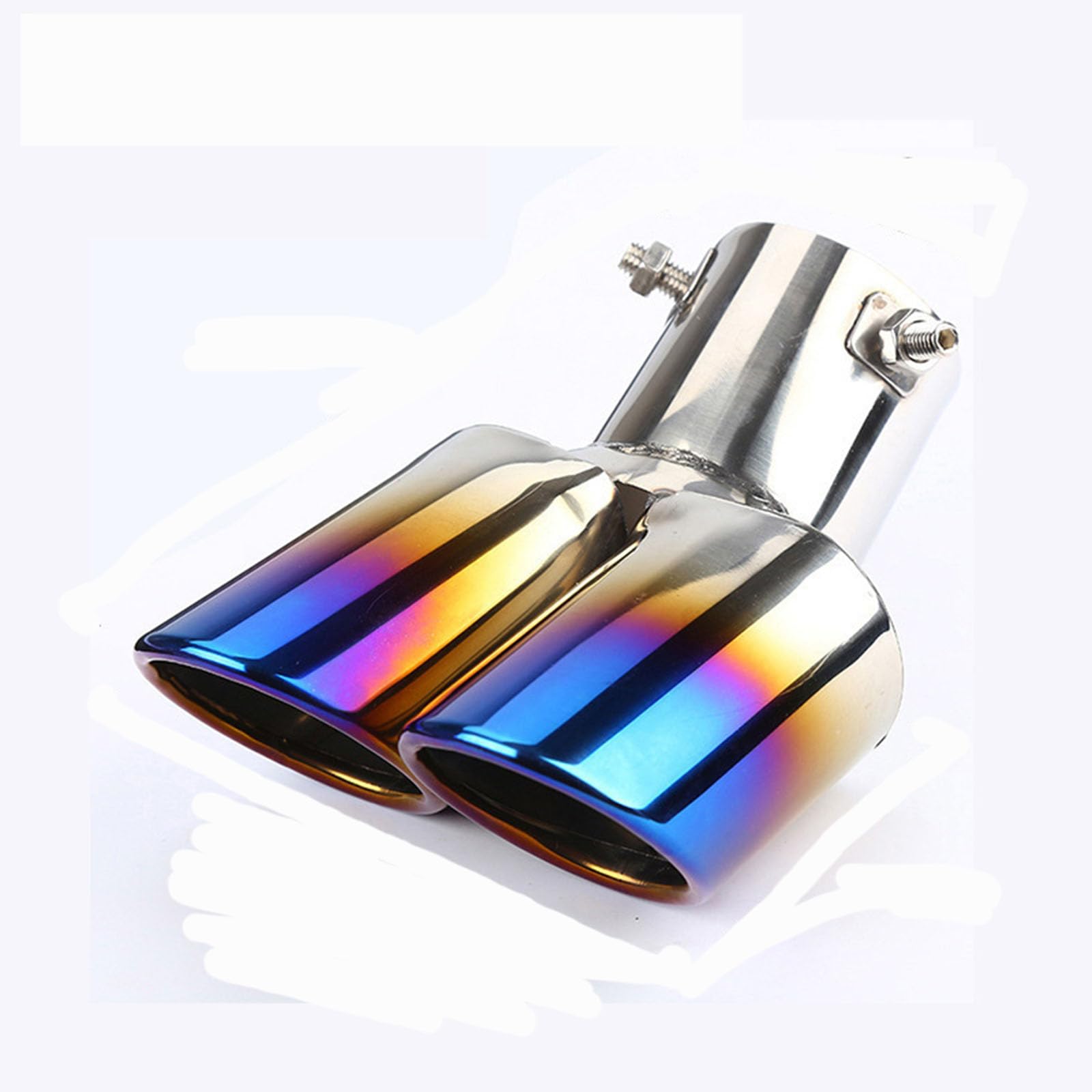 ADUYHCZ Exhaust Tip for Audi A3 8P Sportback A3 8P Sportback S 8L 8V Tailpipe Trim Muffler Pipe Car Rear Tail Pipe Exhaust Tailpipe Trim Twin Dual Outlet Exhaust Tip,B