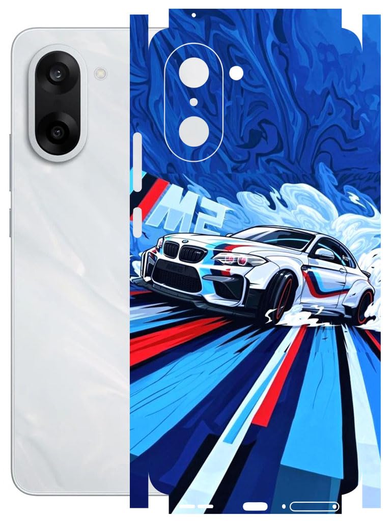 AtOdds Mobile Skin Sticker Wrap | Compatible for ONEPLUS NORD CE5 (5G) | Scratchproof Matte Finish | Full Coverage for All Sides & Camera Protection (BWM)-image-27