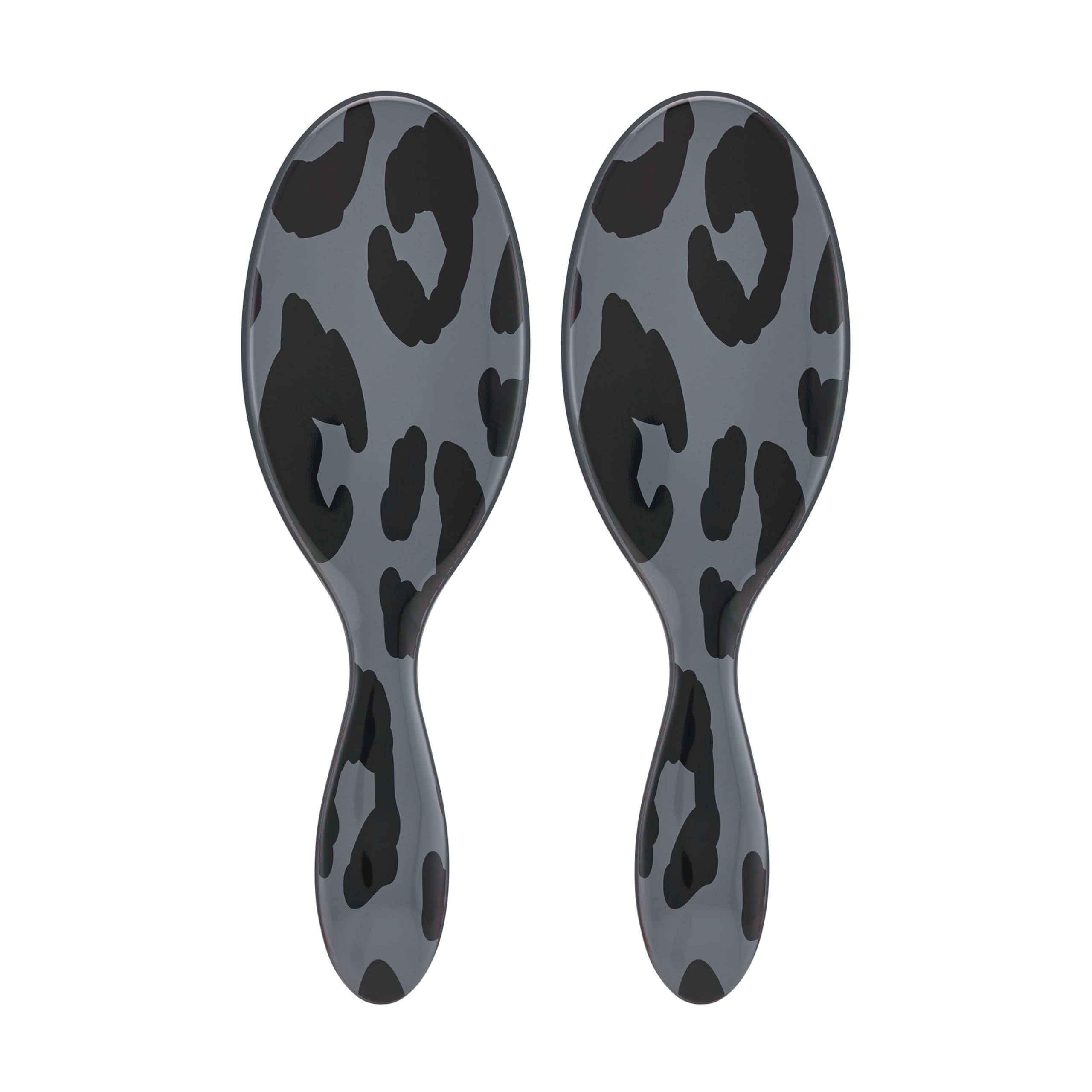 Wet Brush Original Detangling Hair Brush, Grey Leopard (Safari) - Ultra-Soft IntelliFlex Bristles - Detangler Brush Glide Through Tangles With Ease For All Hair Types - Wet & Dry Hair (Pack of 2)