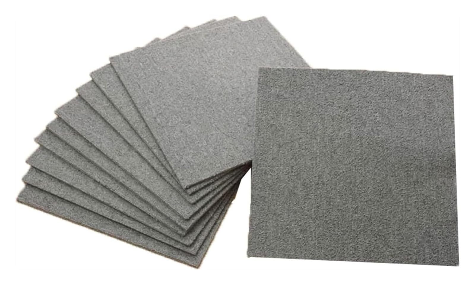 Cxvhsertwr Grey Carpet Squares, Carpet Tiles Self Adhesive Peel And Stick Floor Tile 12 *(Grey)