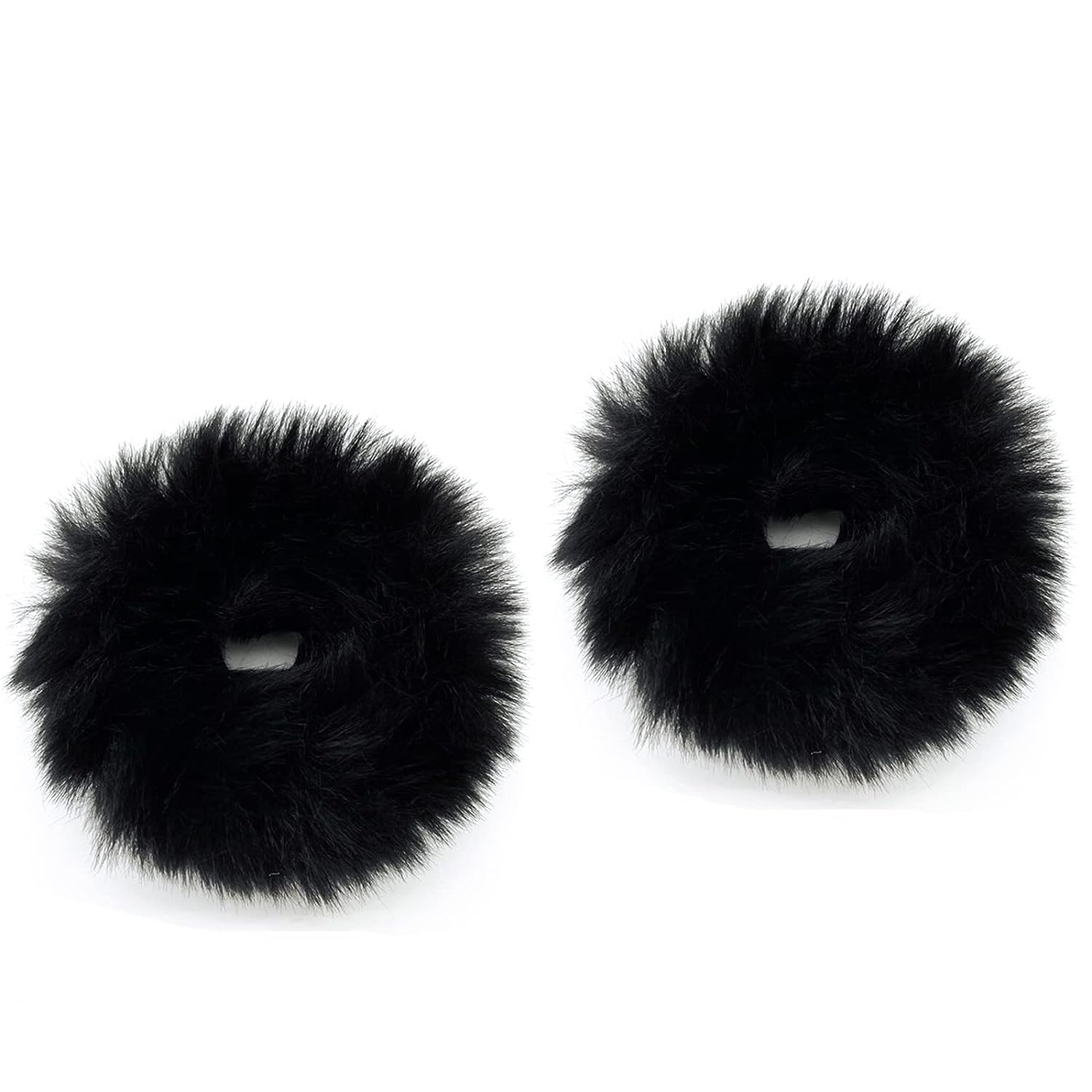 DIVERSA Soft Fluffy Rabbit Fur Elastic Scrunchies Multicolor Hair Rubber Bands for Kids, Girls and Women, Silky Hair Band Scrucnhies (Black, Pack of 12 Pcs) (B0C7MLNL77) Amazon Price History, Amazon Price Tracker