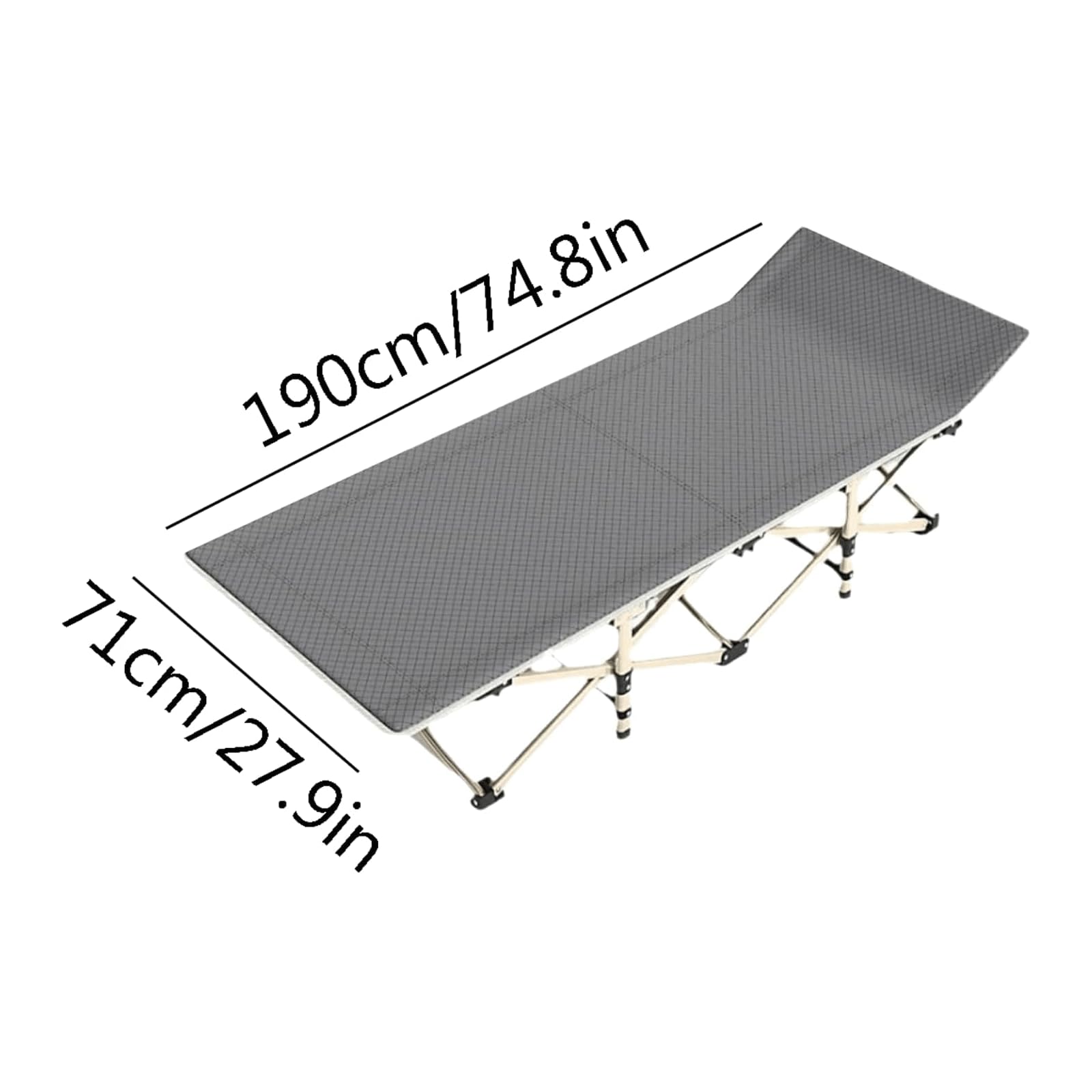 Opvouwbaar kampeerbed voor buitenreizen Kantoor Oxford stoffen campingbed Comfortabel ademend draagbaar opvouwbaar campingbedje
