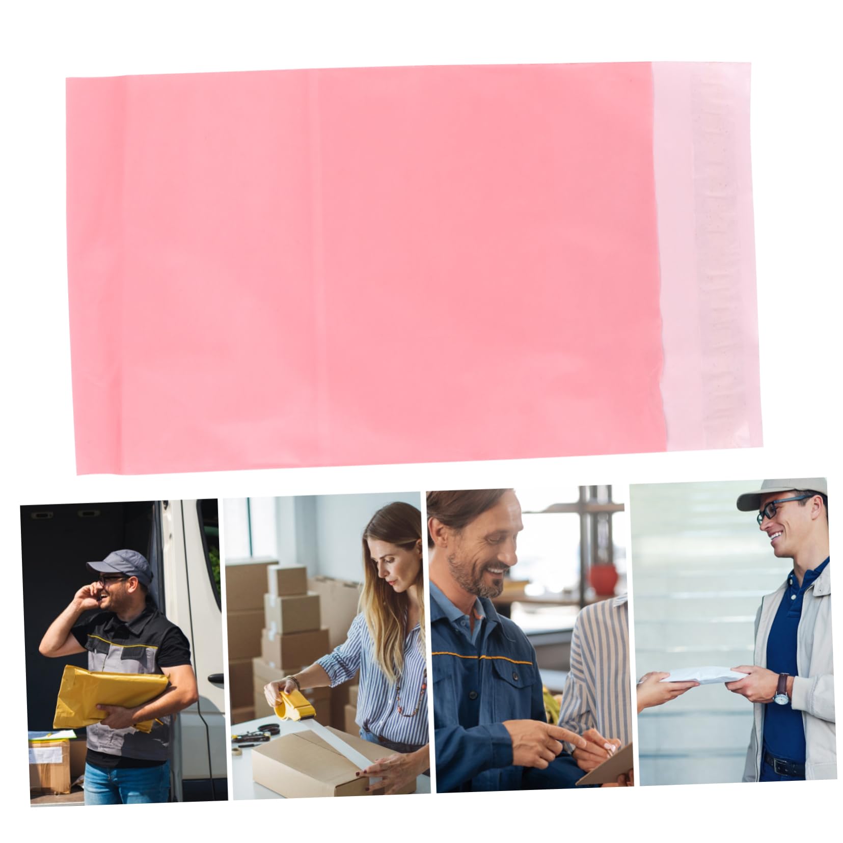 HOMSFOU 200pezzi Buste Impermeabili Sacchetti Auto-adesivi Per Spedizioni Per Libri e Cosmetici Sicurezza Garantita Per Oggetti Fragili e Resistente All Umidità