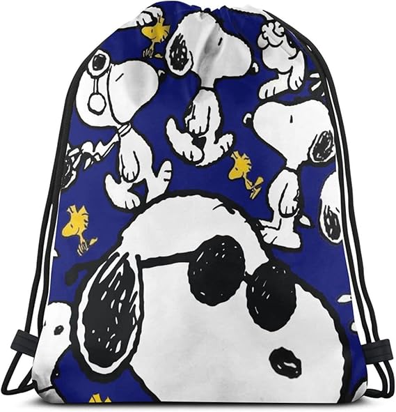 Amazon Co Jp スヌーピー Snoopy ジムサック ナップサック 巾着バック 軽量 防水 旅行 アウトドア スポーツジム ジムバッグ 運動トレーニングunisex 大容量巾着袋 バックパック36cmx42cm シューズ バッグ
