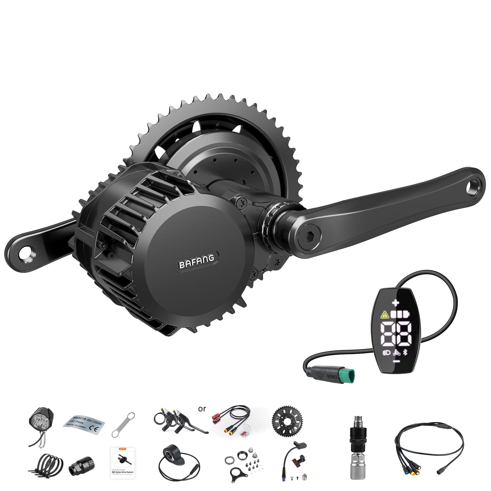48V 1000W Mid Drive Ebike Conversion Kit, BBS-HD/BBS03 CAN Upgraded