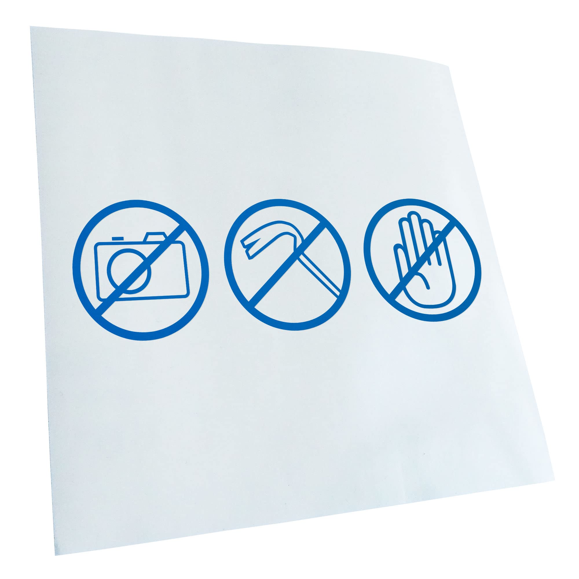 Kiwistar - Car Sticker - Blue - 24 x 7 cm No Foto, Dont Touch,... - Rear Window Car Sticker Weatherproof for Car Truck Moped Truck - Sticker Exterior Self-Adhesive Tuning Accessories for Window